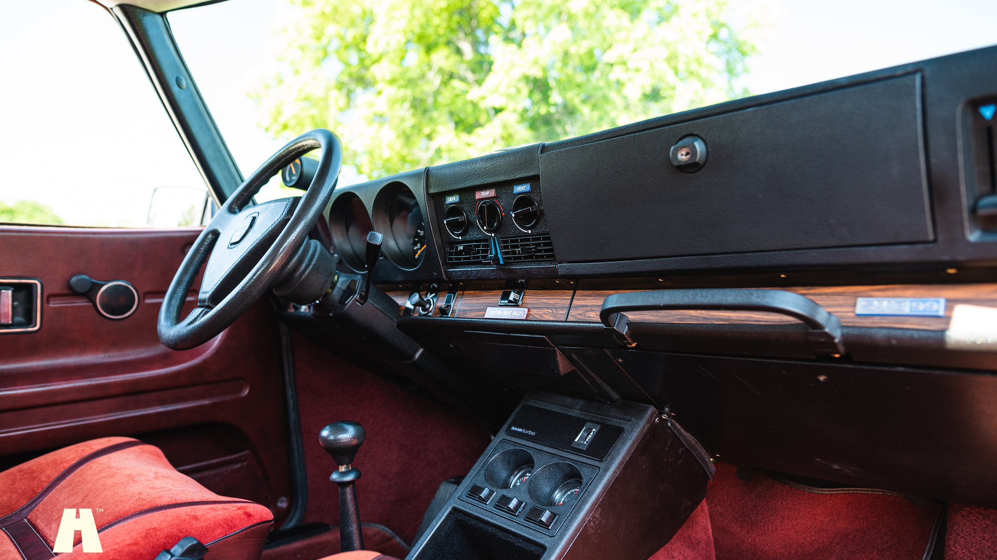 Interiörbild 1980 Saab 99 Turbo unikum