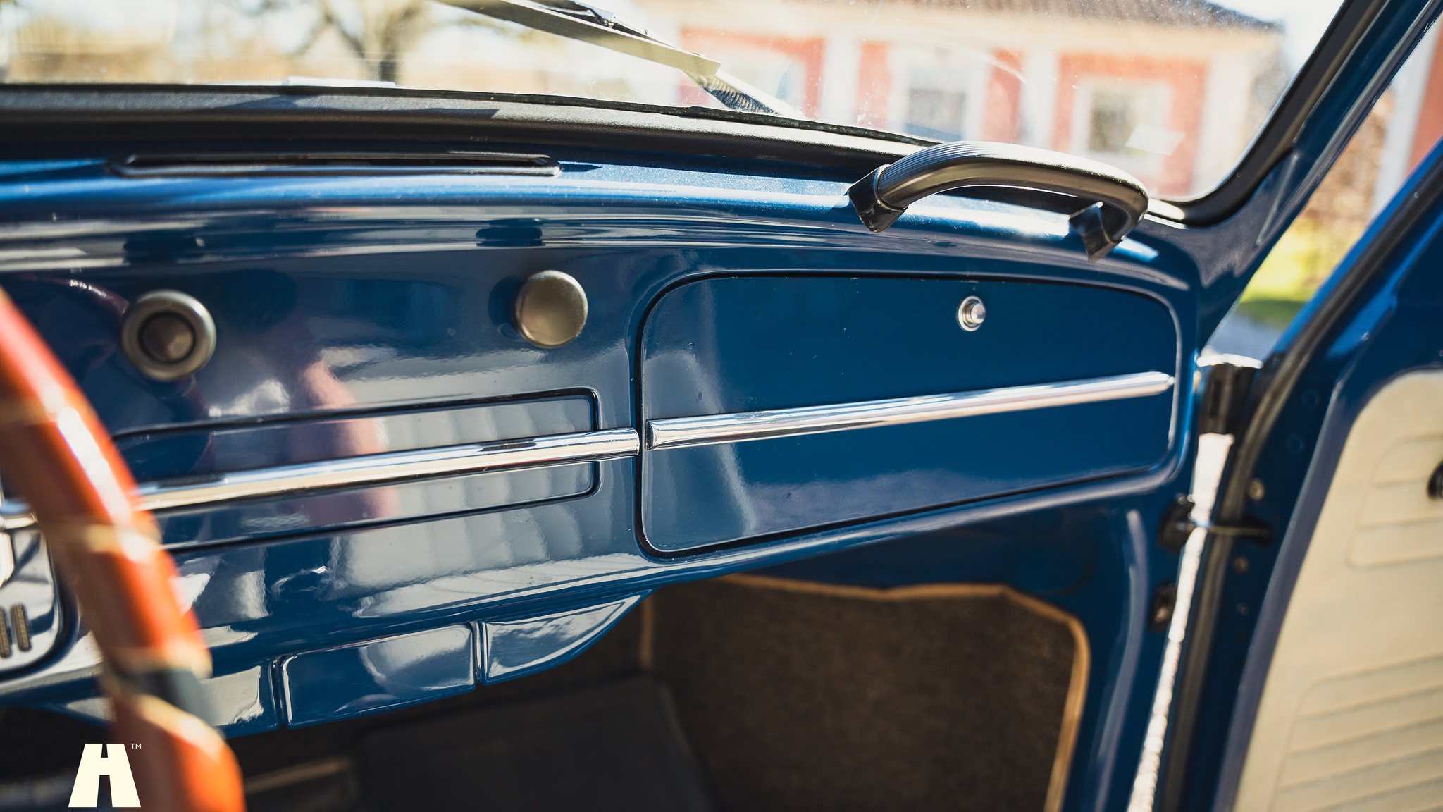 Interiörbild 1967 Volkswagen Beetle