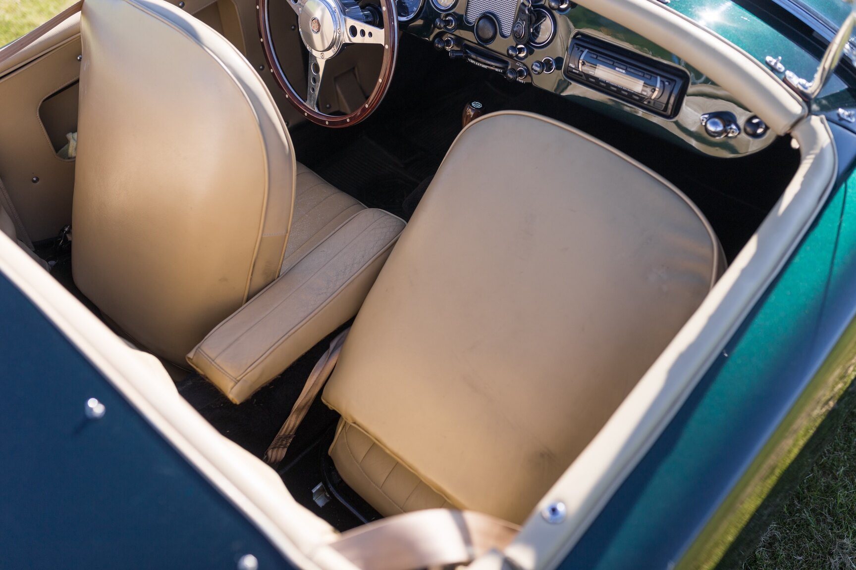 Interiörbild 1958 MG MGA 1500