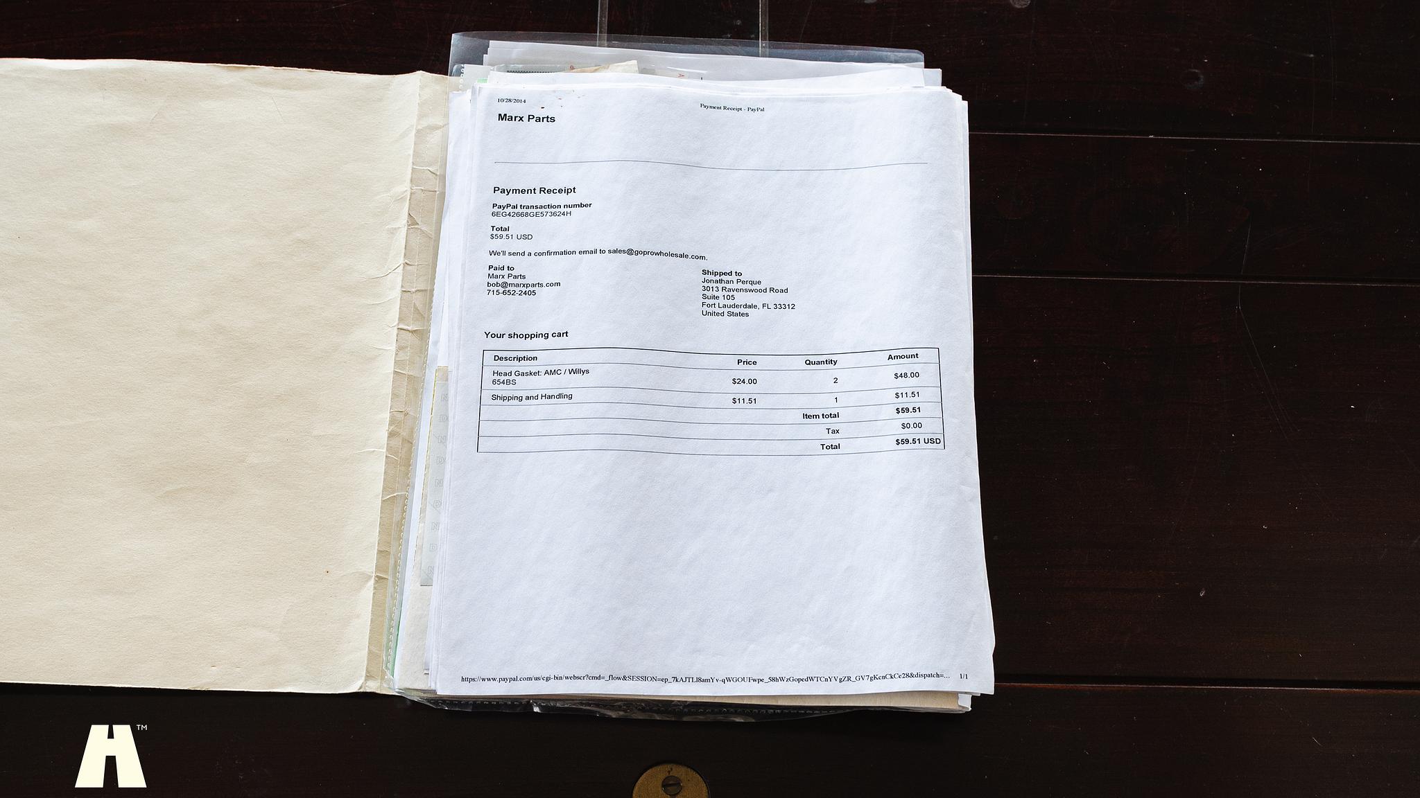 Dokumentation för 1965 AMC Rambler Marlin 327 CUI 5.4 V8