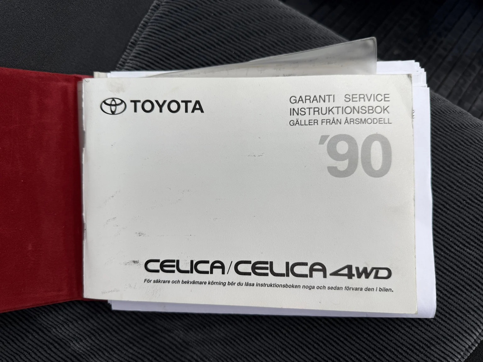 Documentation for 1990 Toyota Celica (2)