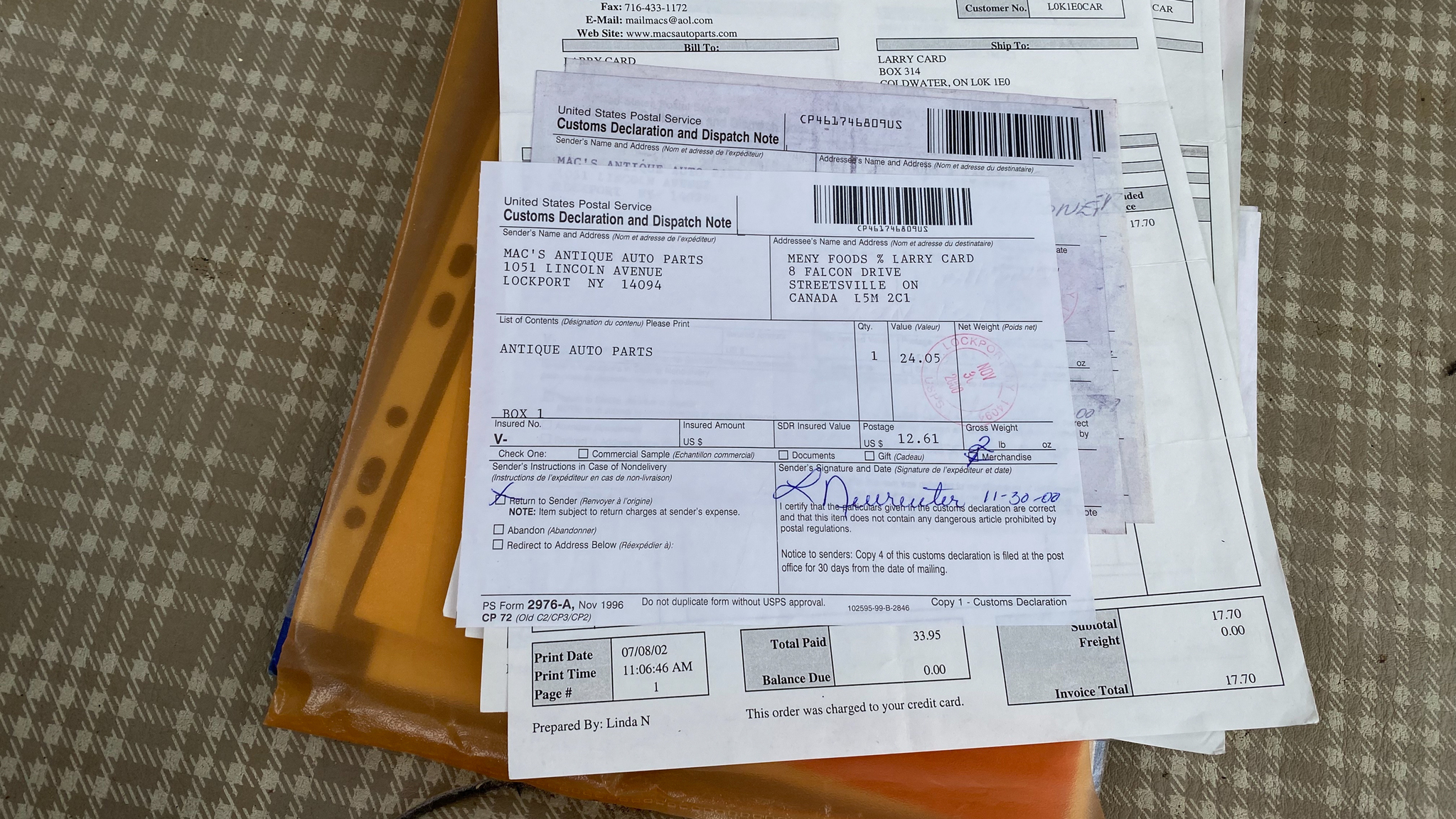 Dokumentation för 1959 Ford Thunderbird hardtop