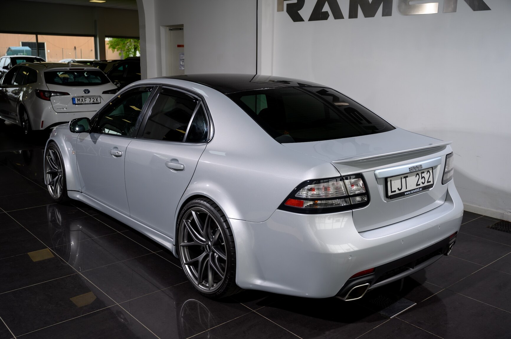 Exterior image of 2008 SAAB 9-3 Aero SportSedan Silver Beast SFRO