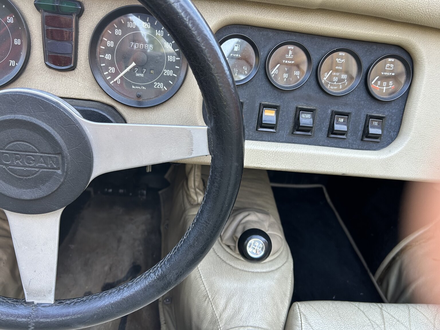 Interiörbild 1983 Morgan 4/4