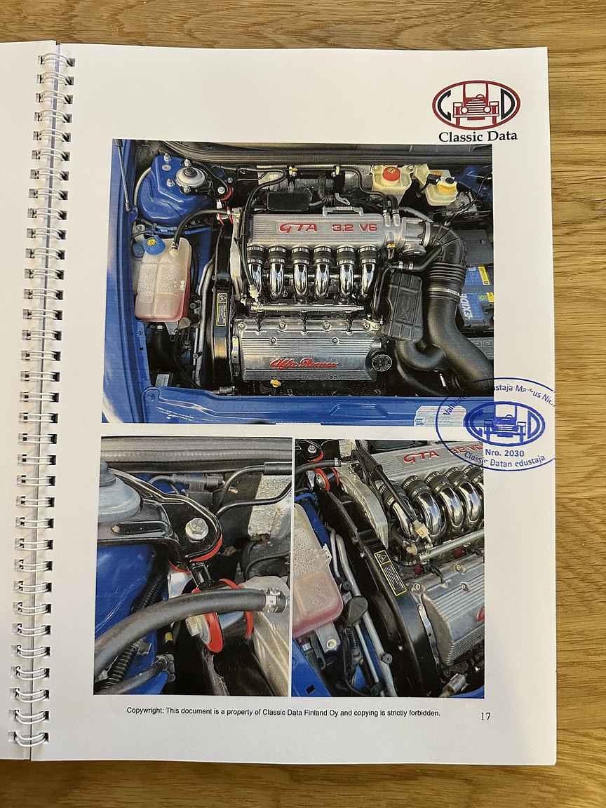 Documentation for 2004 Alfa Romeo 156 GTA