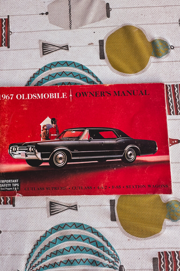 Dokumentation för 1967 Oldsmobile Cutlass Supreme Cabriolet