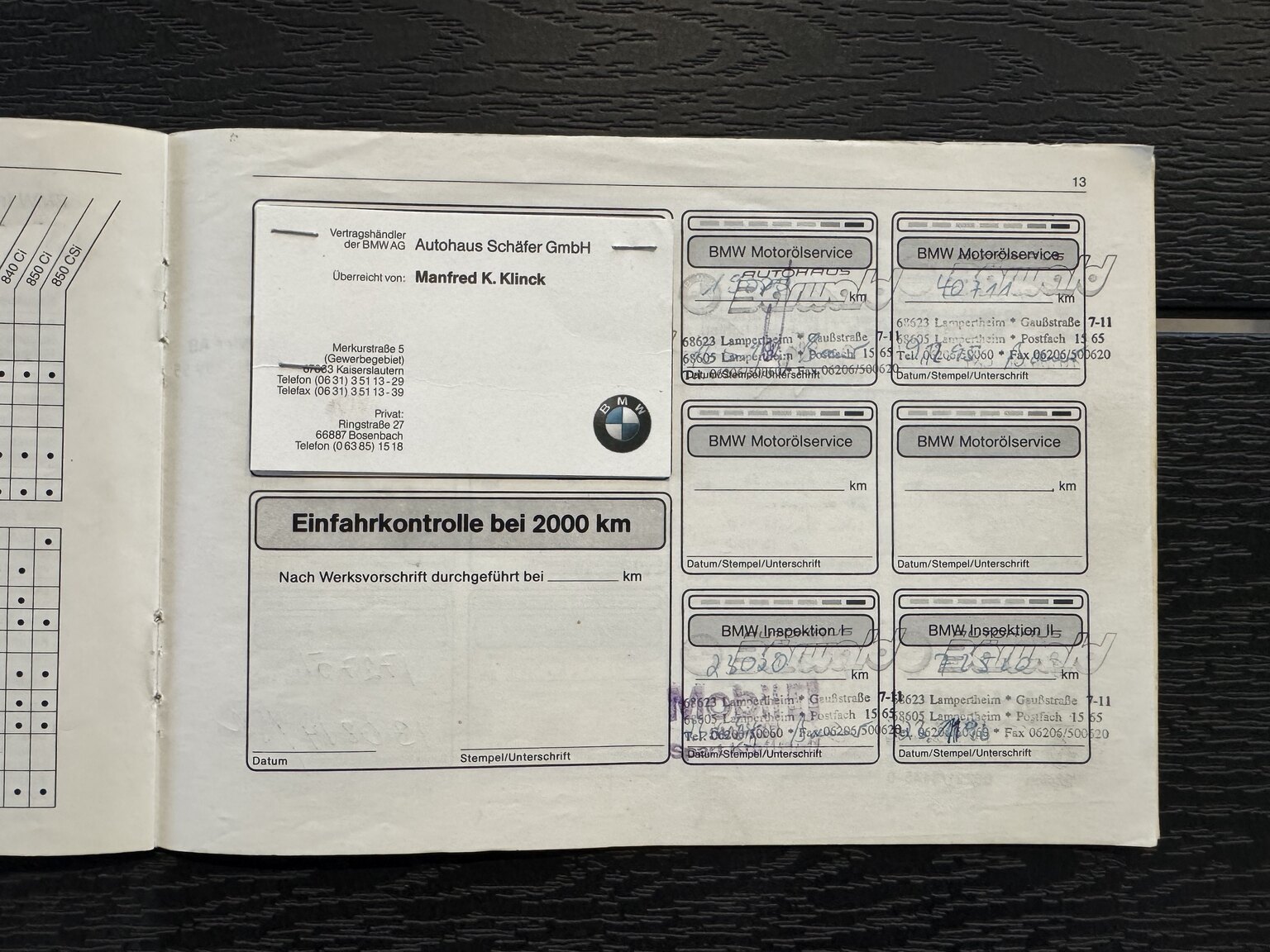 Documentation for 1995 BMW 325i Coupé AVUS Edition "No Reserve Auction"