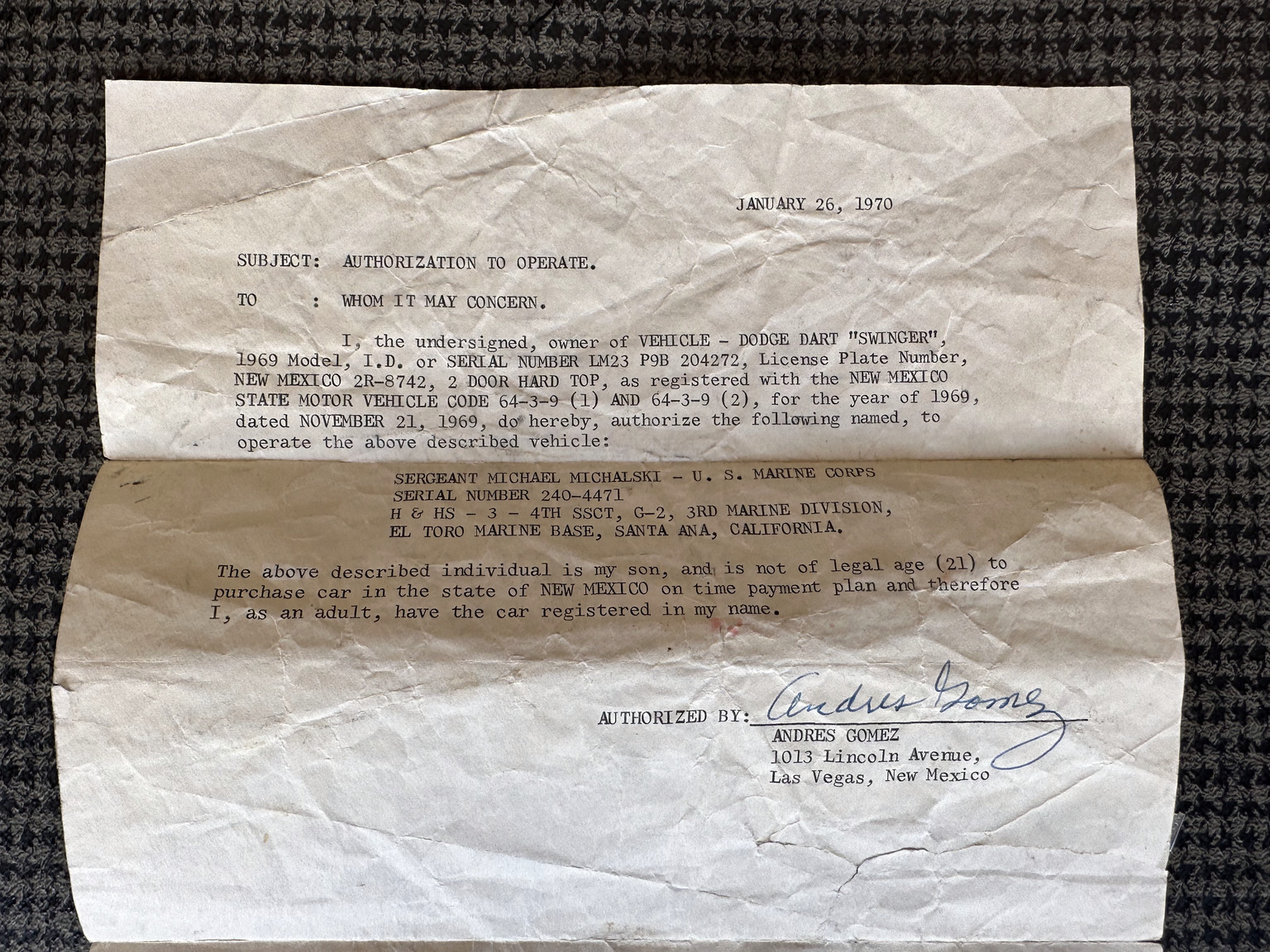 Dokumentation, 1969 Dodge Dart Swinger 340 (5)