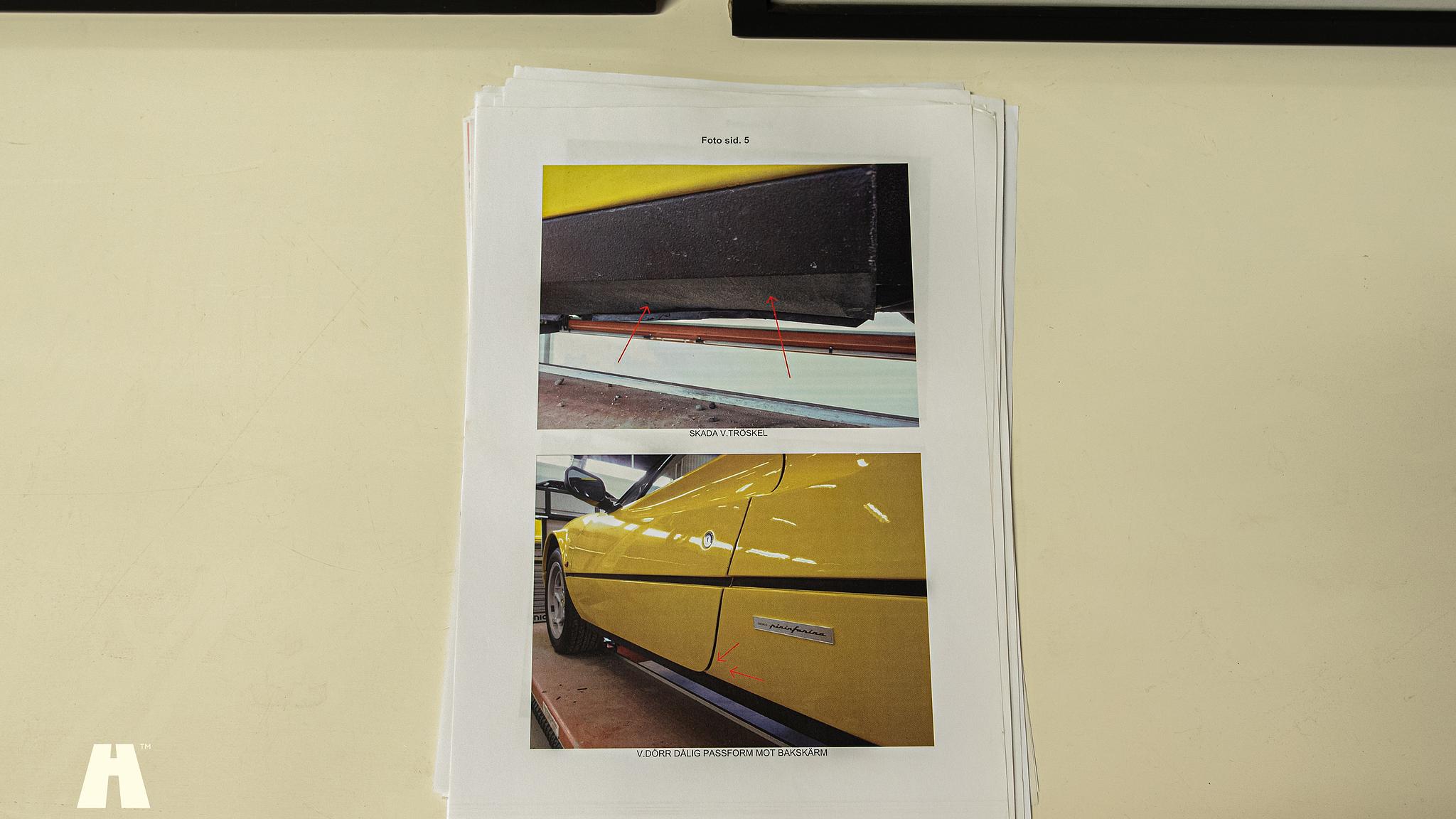 Dokumentation, 1986 Ferrari 328 GTB