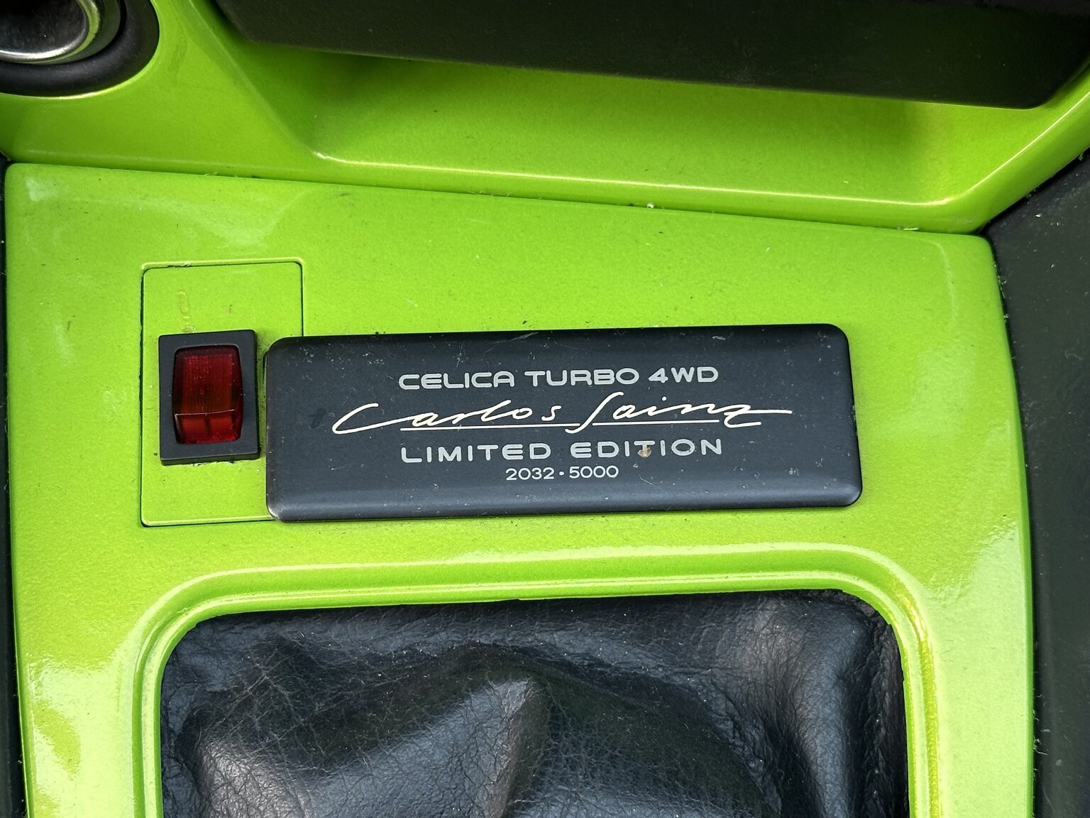 Interiörbild 1992 Toyota Celica 2.0 turbo 4WD "Carlos Sainz"