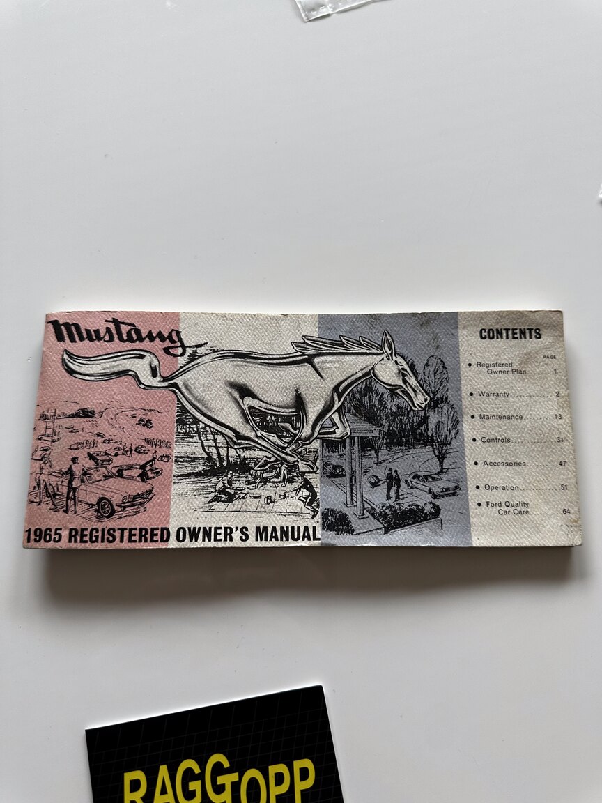 Dokumentation, 1965 Ford Mustang Cabriolet (73)