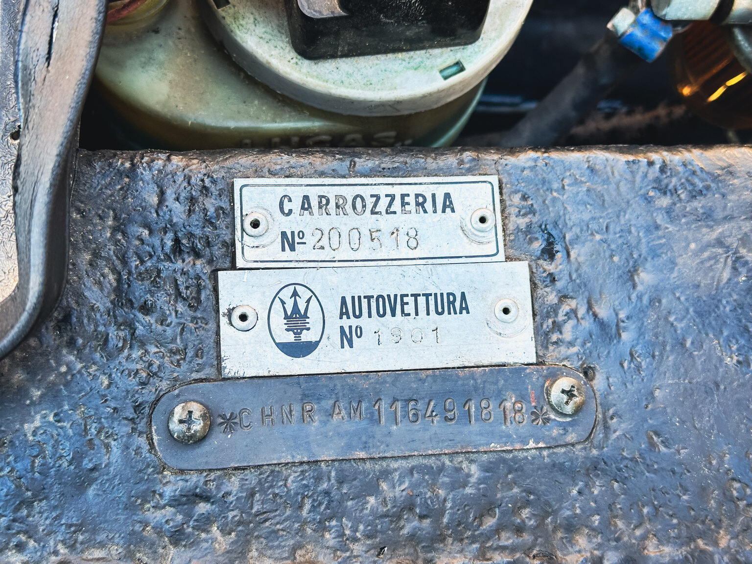 Image of 1973 Maserati Indy mechanics