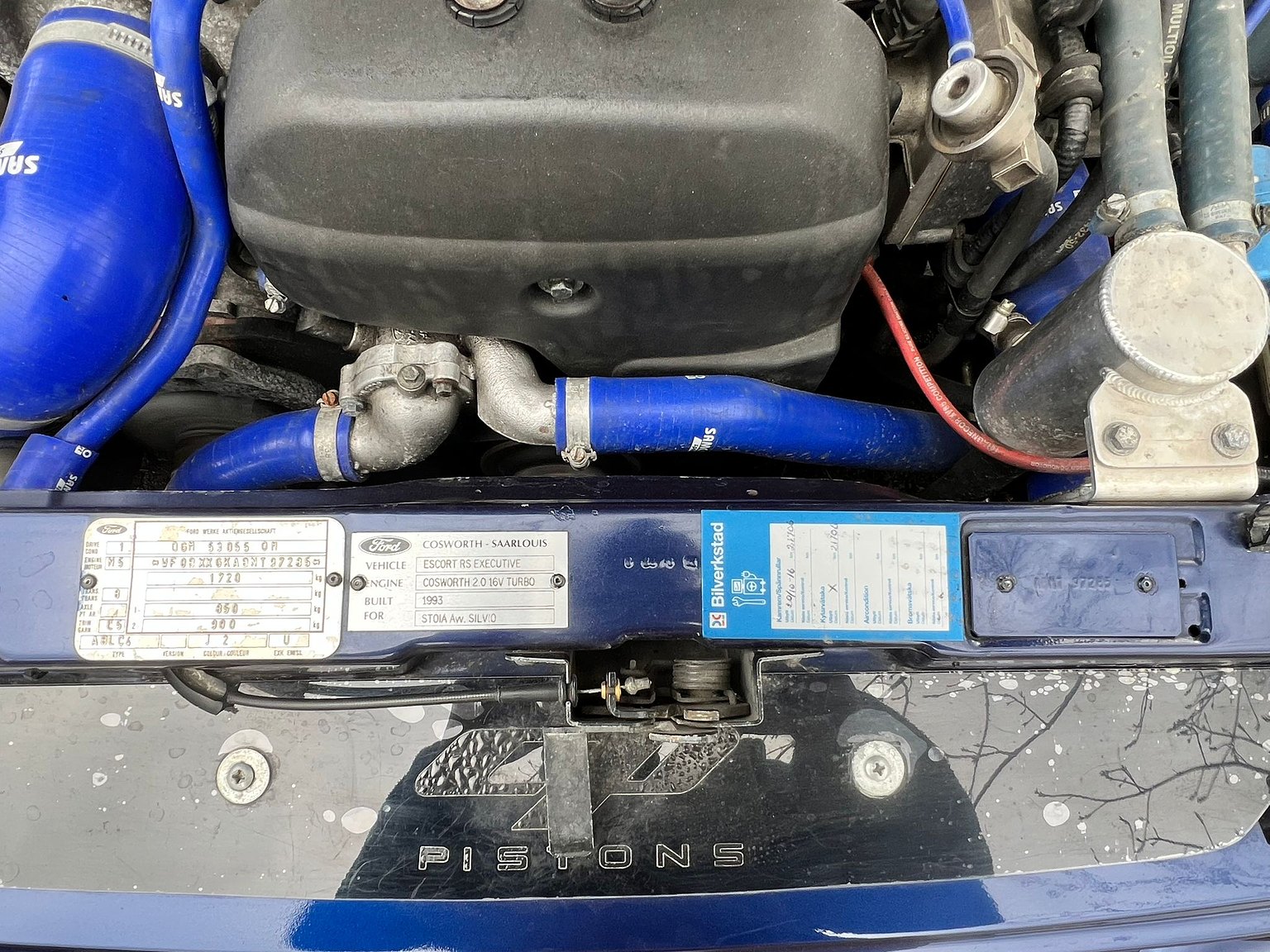 Image of 1993 Ford Escort RS Cosworth "Big Turbo" mechanics