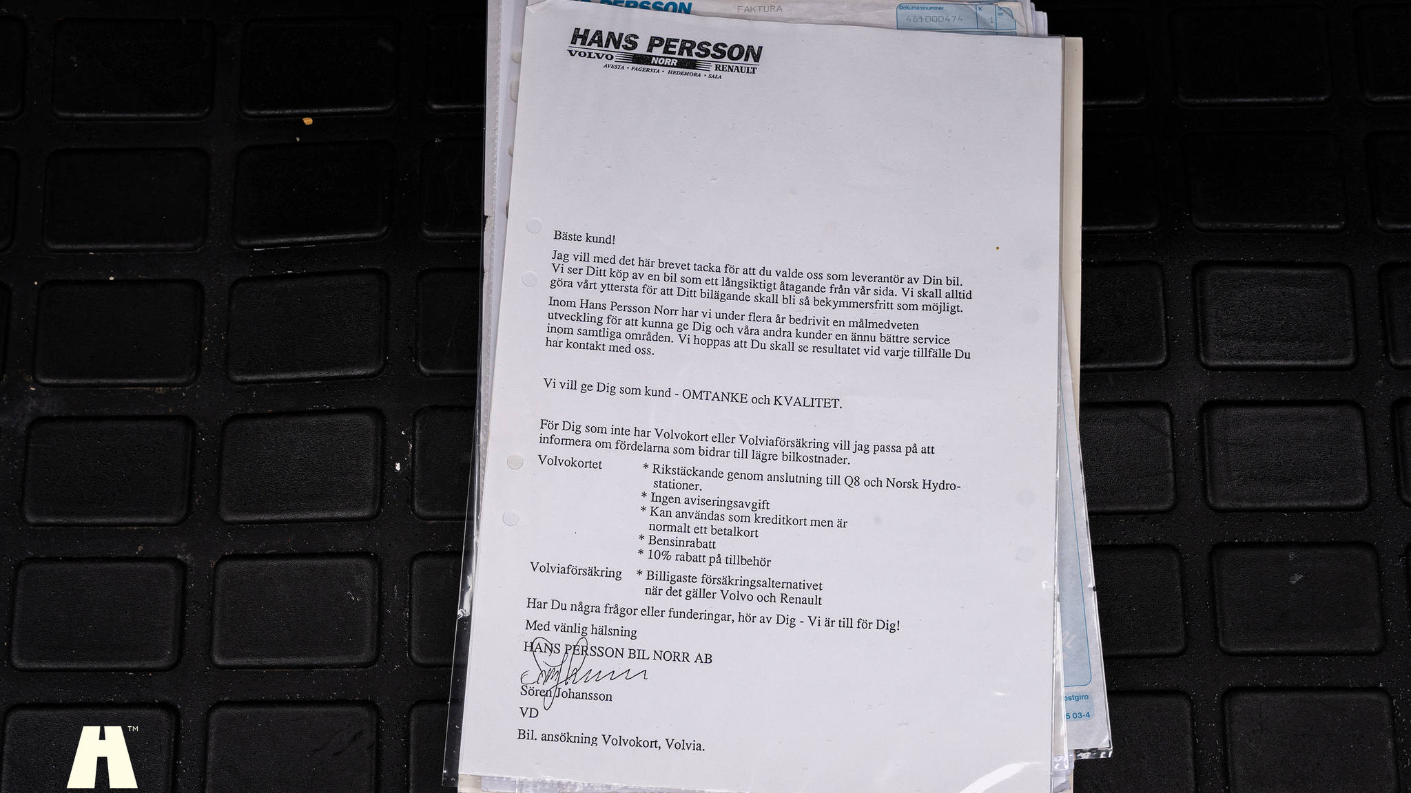 Dokumentation för 1995 Volvo 940 SE