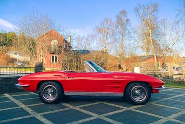 Exteriörbild på 1963 Corvette C2 Stingray