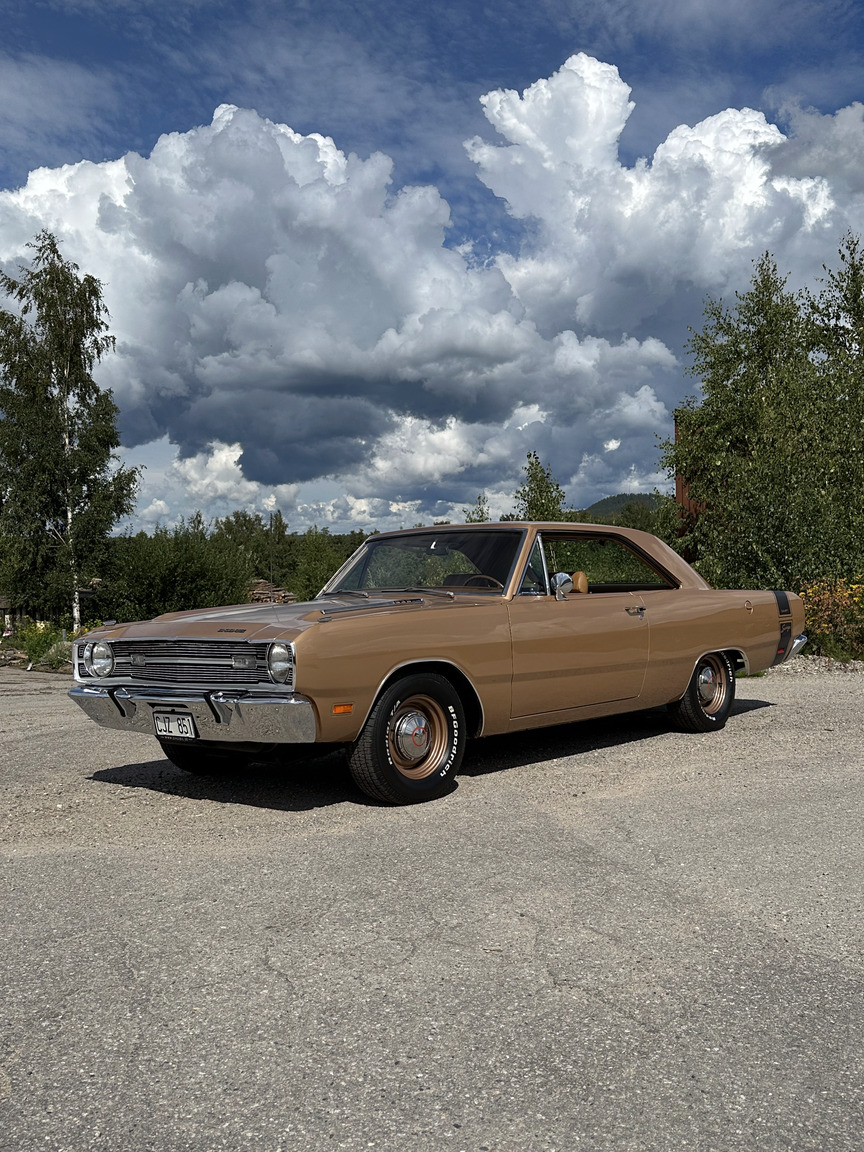 Exteriörbild på 1969 Dodge Dart Swinger 340