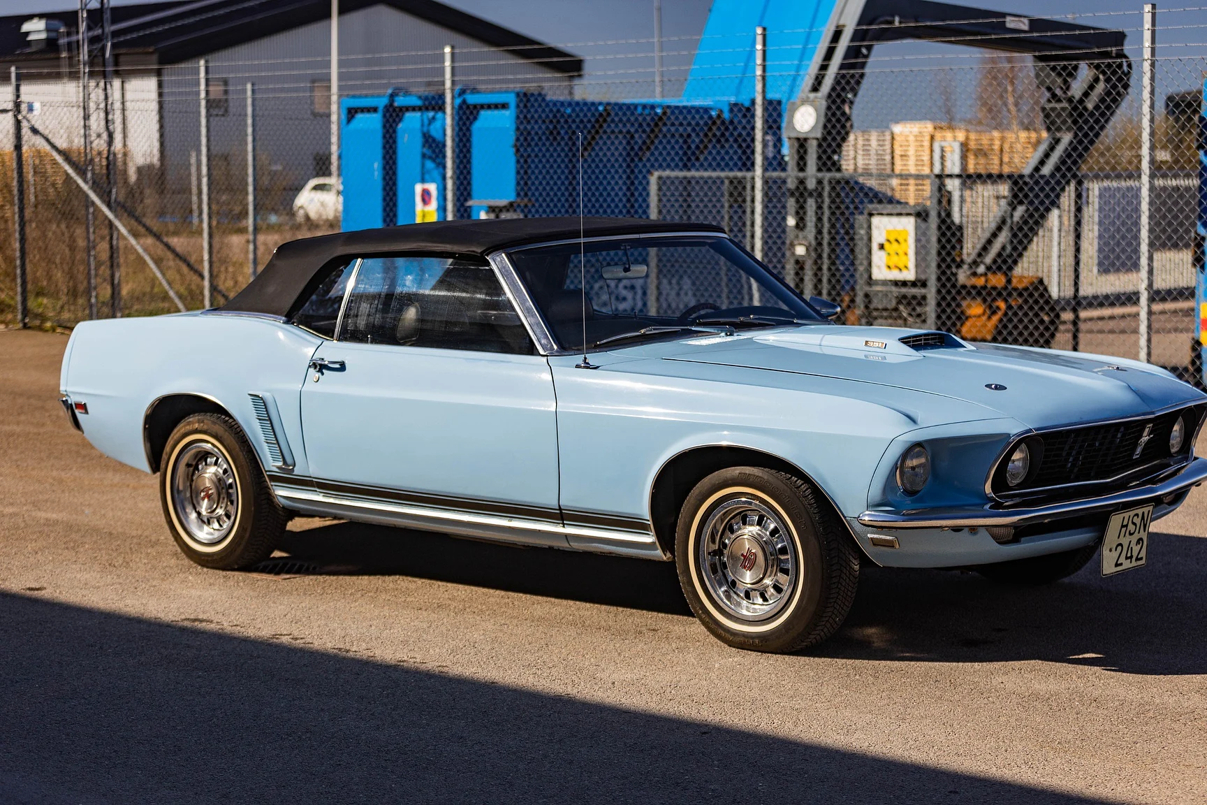 Aussenfoto 1969 Ford Mustang GT Cabriolet "M-code" (6)