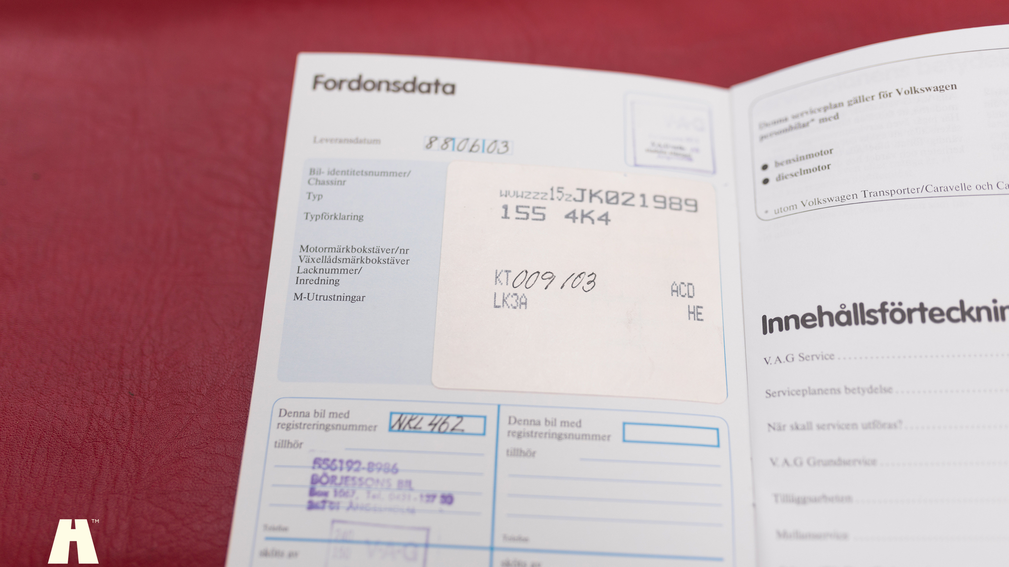 Documentation for 1988 Volkswagen Golf GTI Cabriolet