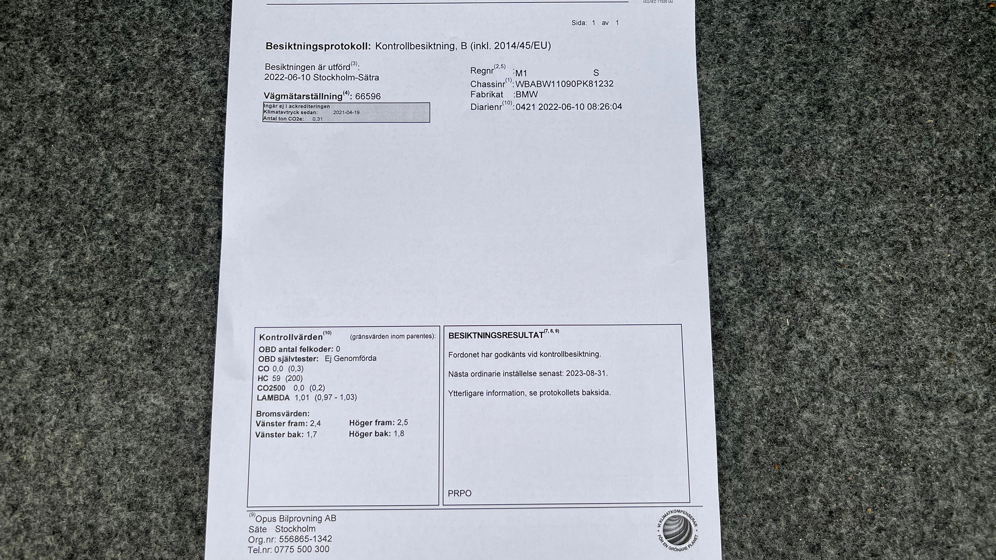 Dokumentation, 2005 BMW 320ci M-sport Cabriolet