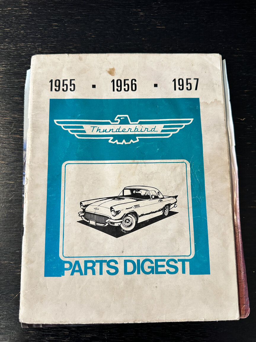 Documentation for 1956 Ford Thunderbird