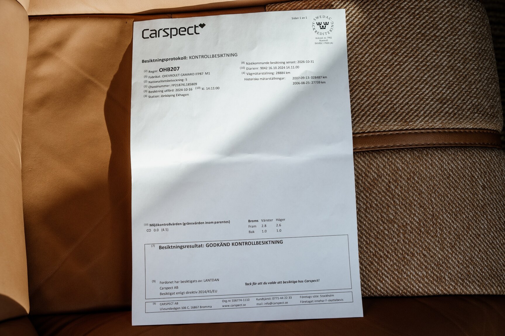 Documentation for 1989 Chevrolet Camaro IROC-Z