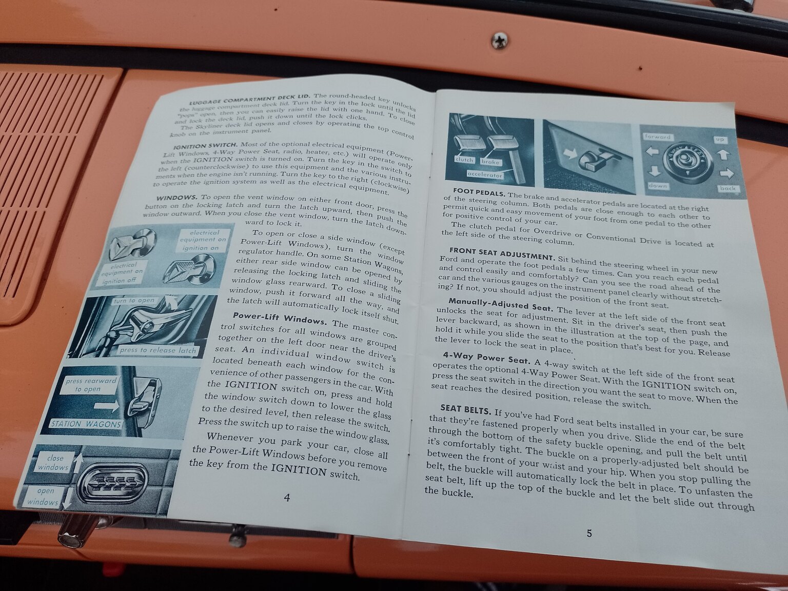 Documentation for 1957 Ford Fairlane 500 Skyliner Retract