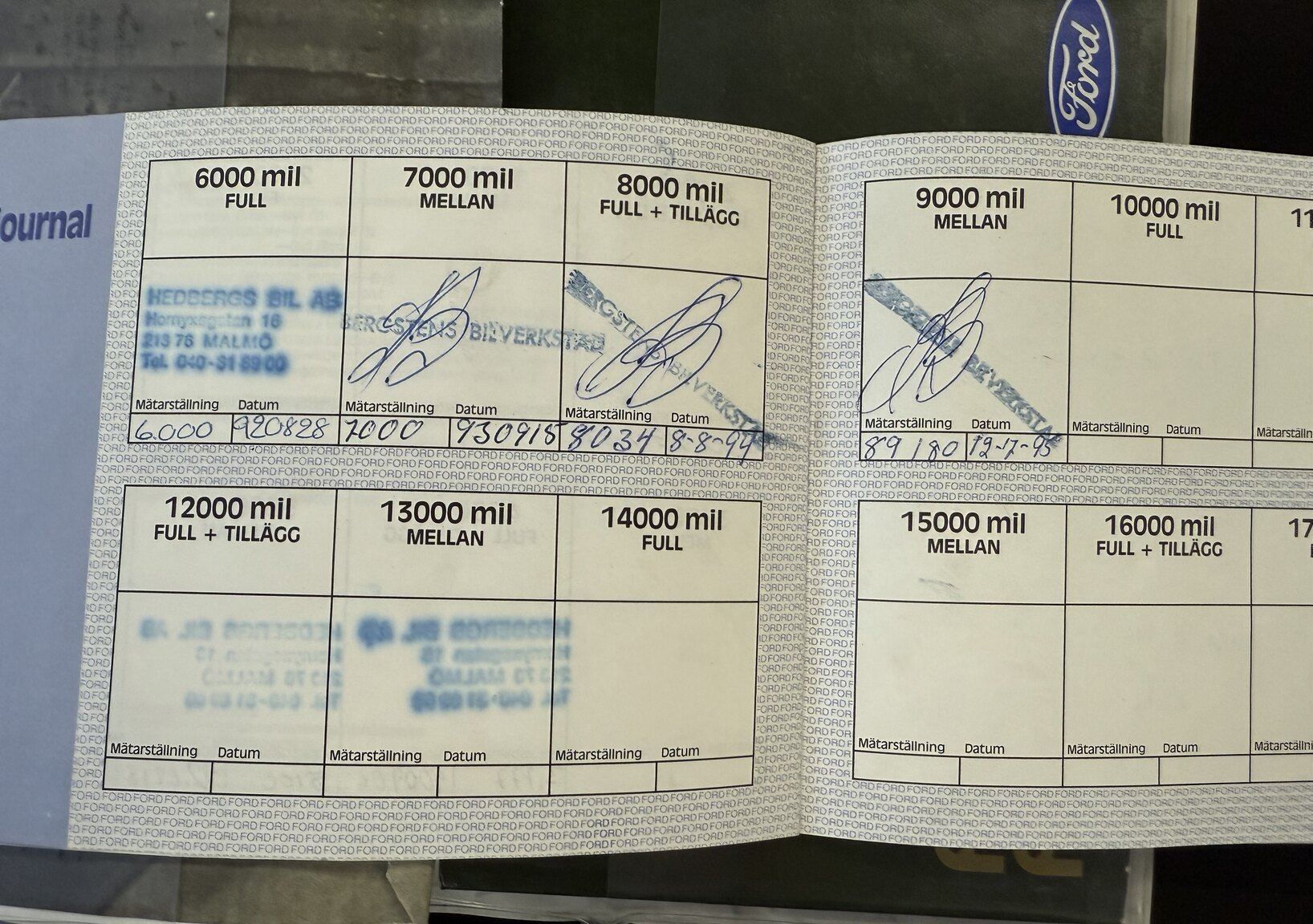 Dokumentation för 1988 Ford Fiesta XR2