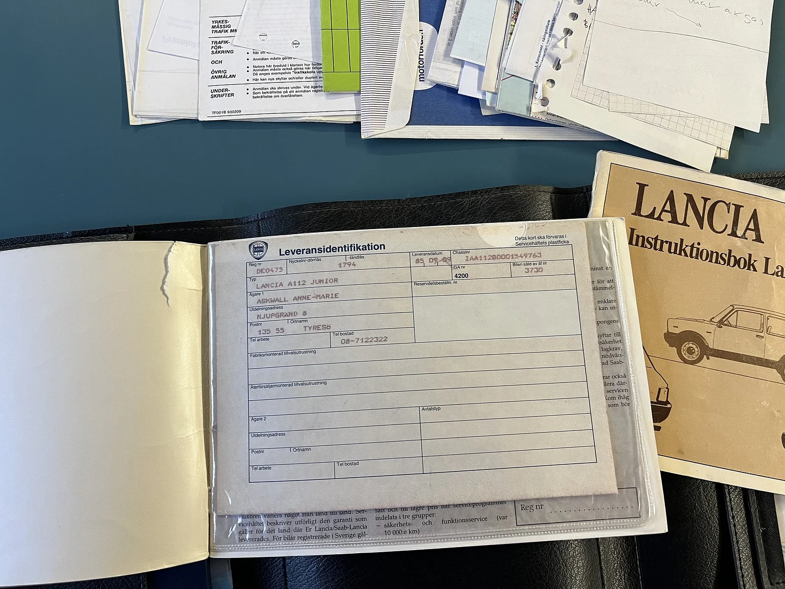 Documentation for 1985 Lancia A112 (2)