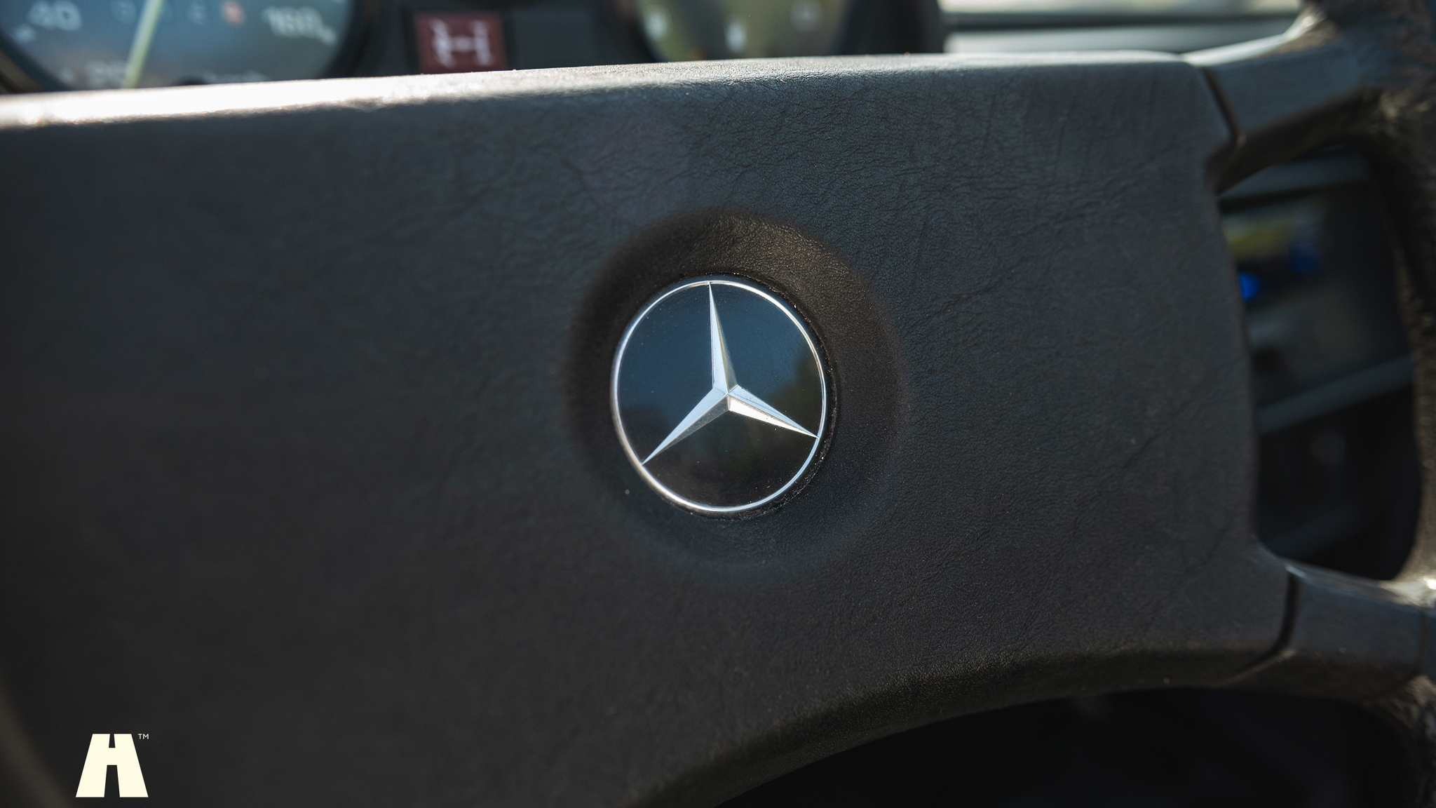 Interiörbild 1985 Mercedes 230GE Cabrio