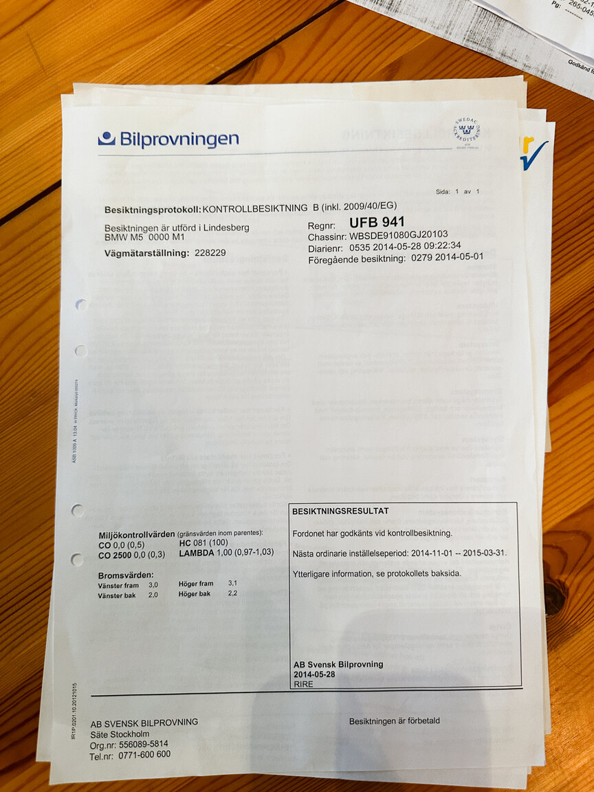 Dokumentation, 2000 BMW M5 E39