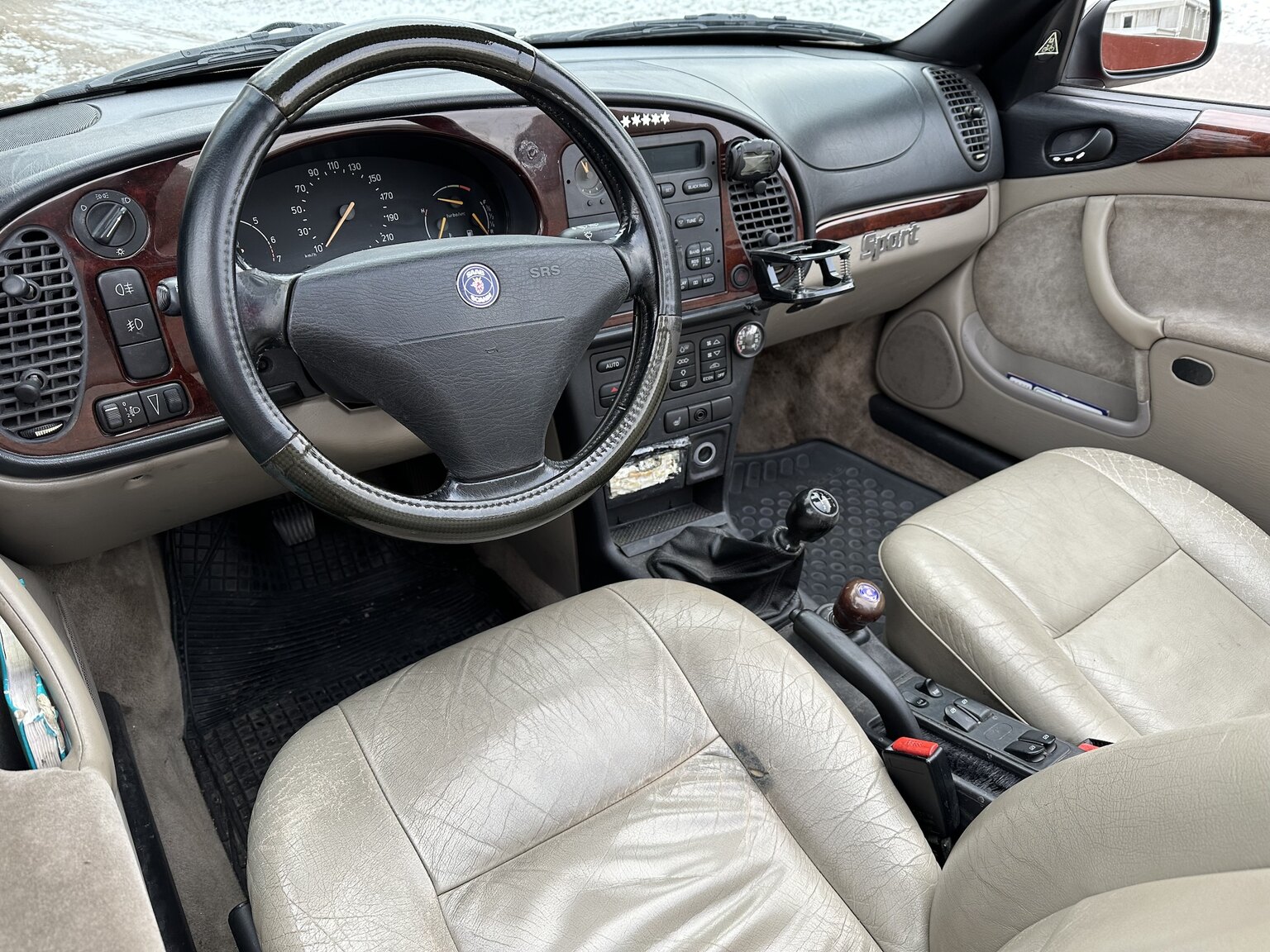 Interiörbild 1997 Saab 900 Cabriolet - En ägare