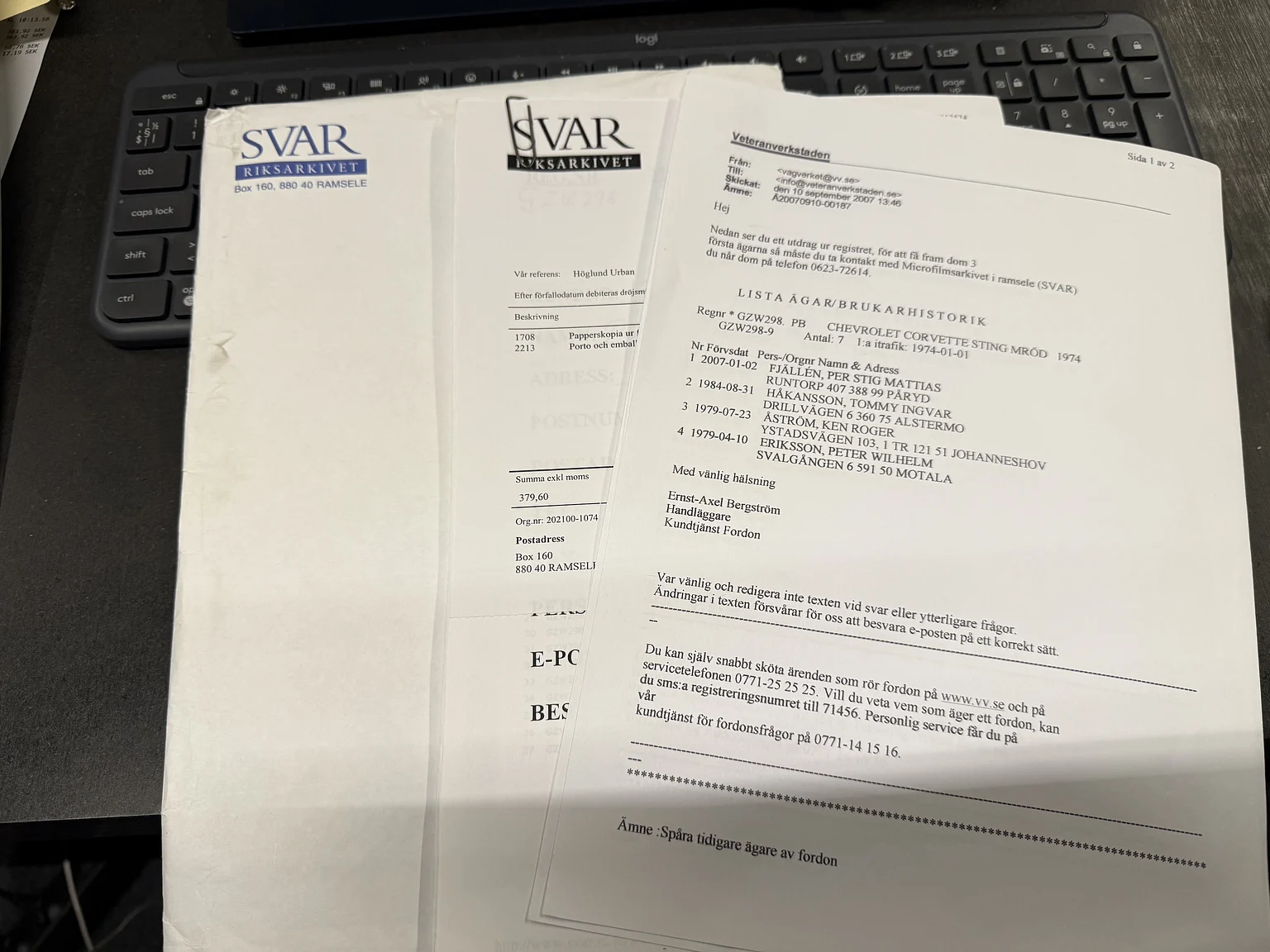 Documentation for 1974 Chevrolet Corvette Stingray (42)