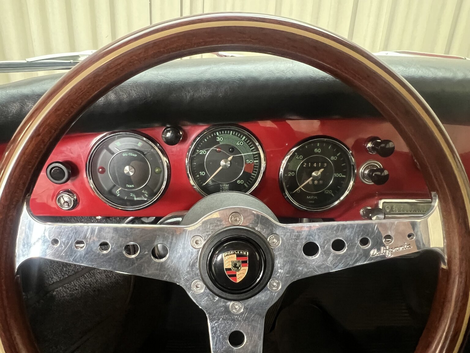 Interiörbild 1960 Porsche 356