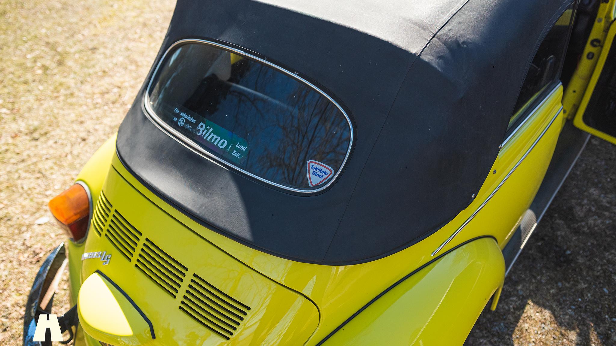Exteriörbild på 1974 Volkswagen Bubbla 1303LS Cabriolet Svensksåld 