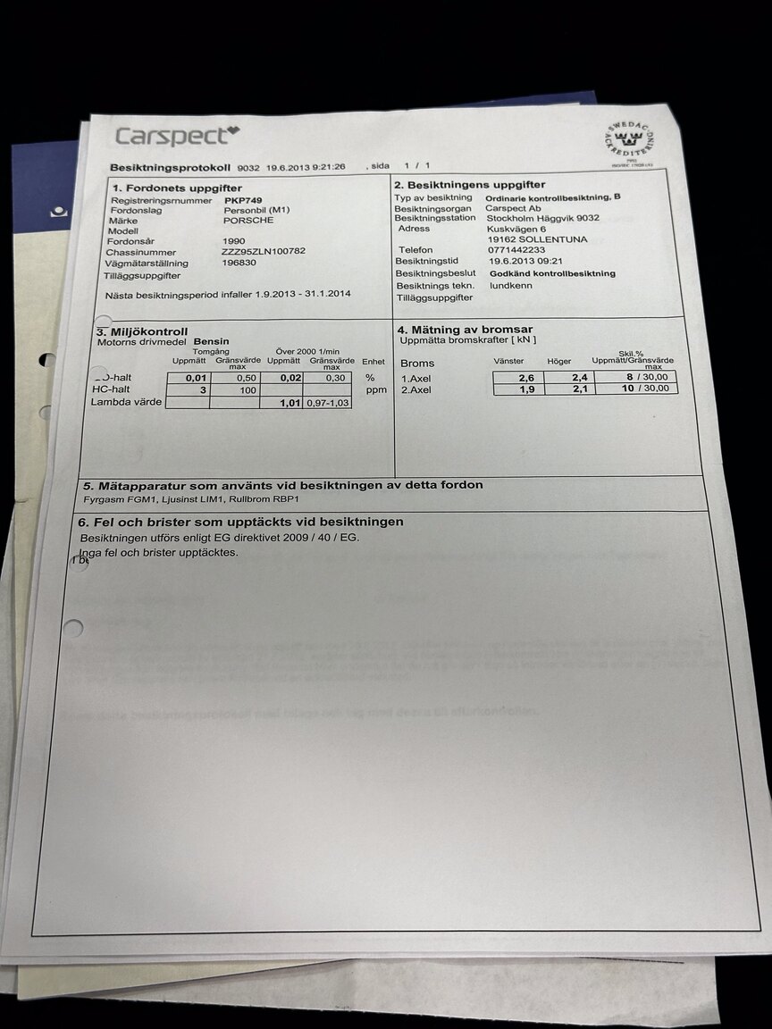 Documentation for 1990 Porsche 944 Turbo