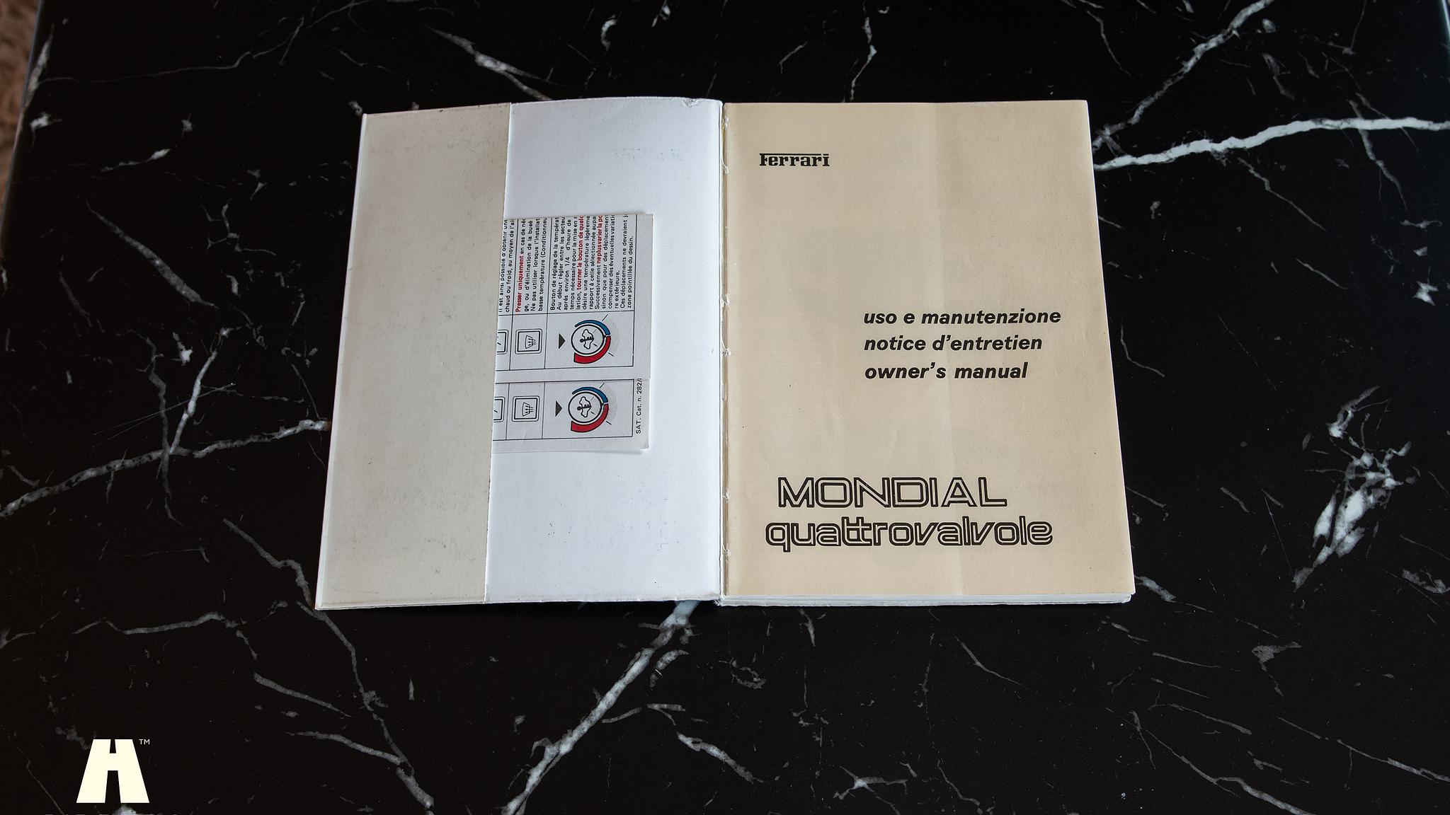 Documentation for 1985 Ferrari Mondial Quattrovalvole Design by Pininfarina (6)