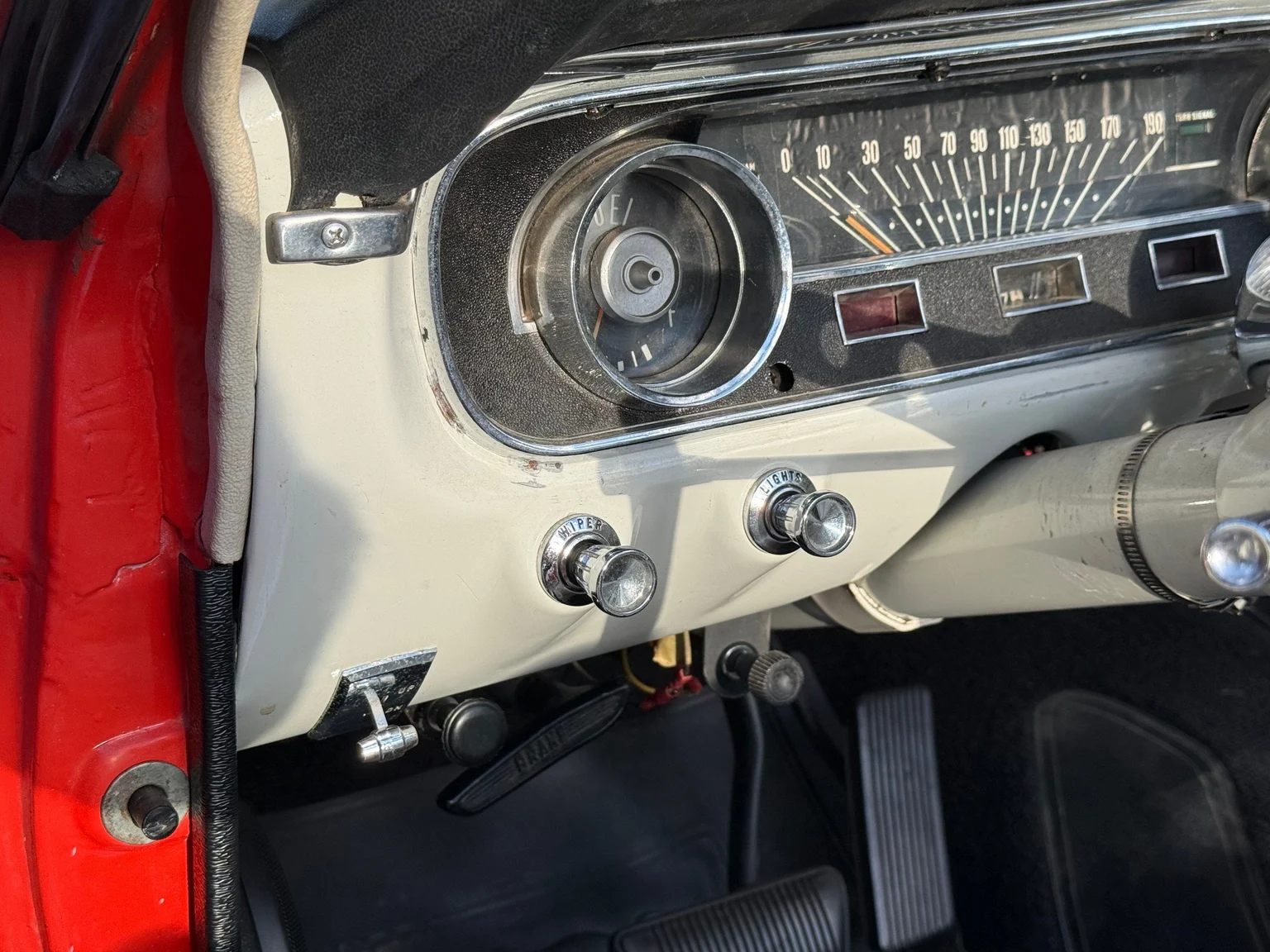 Interiörbild 1965 Ford Mustang Cabriolet (14)