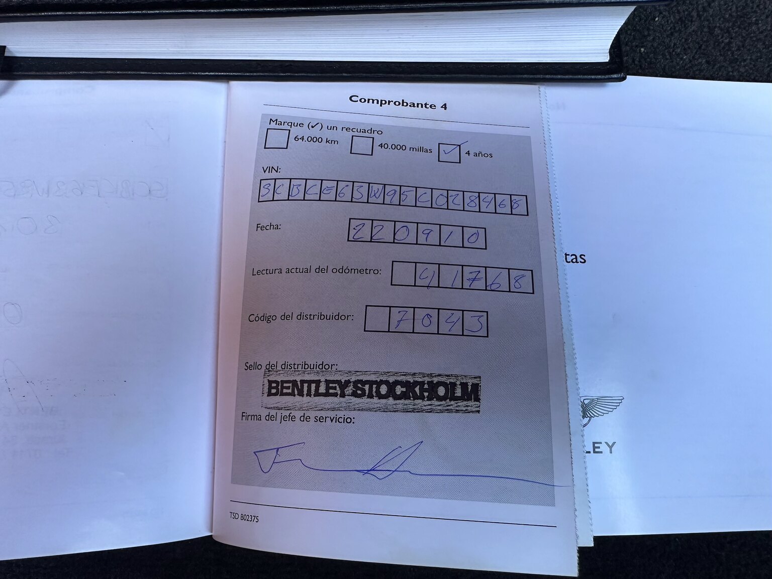 Dokumentation för 2005 Bentley Continental GT