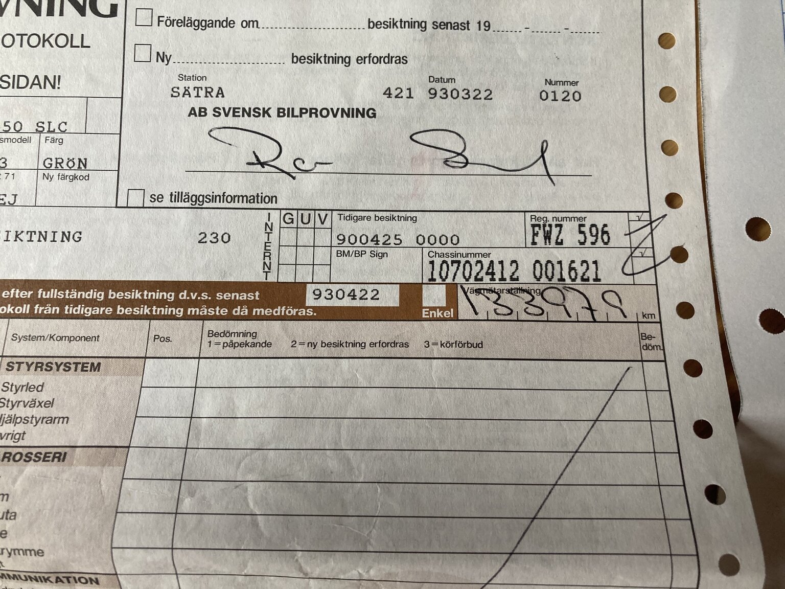 Documentation for 1973 Mercedes-Benz 450 SLC (8)