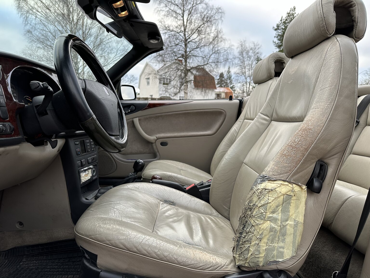 Interiörbild 1997 Saab 900 Cabriolet - En ägare