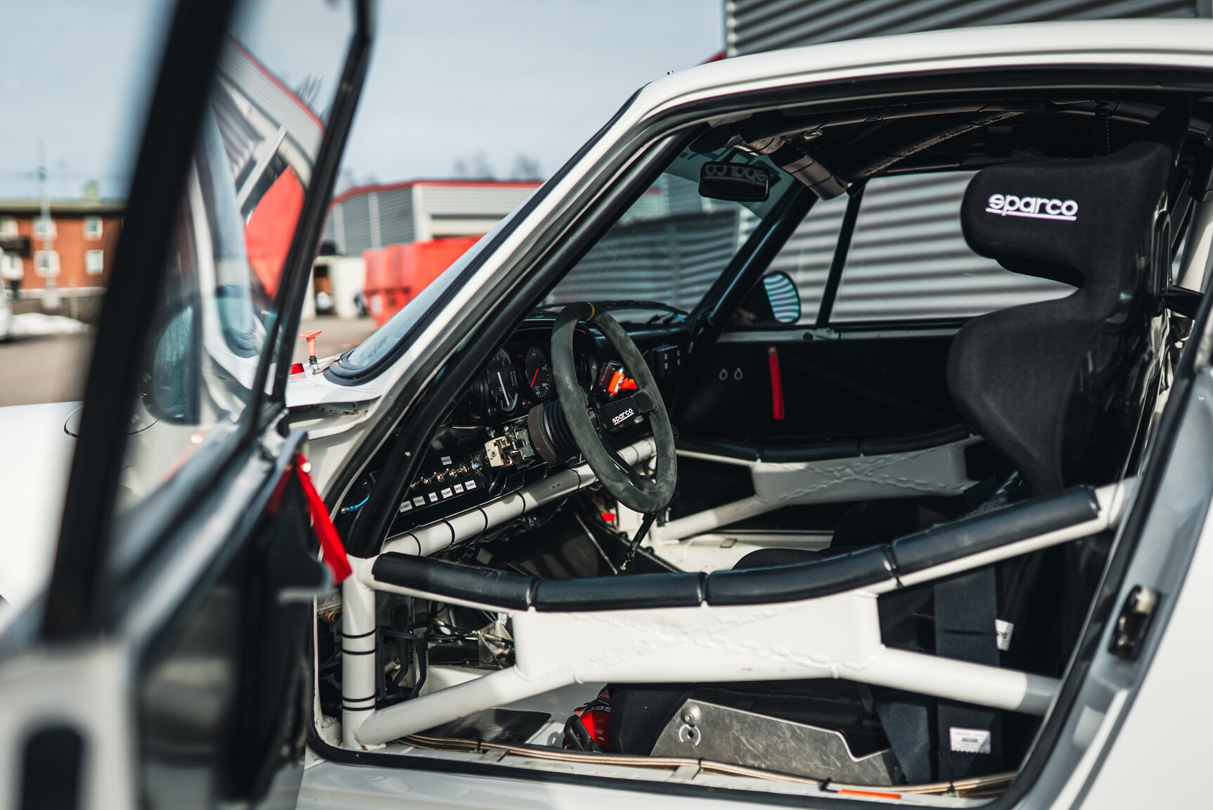 Innenraumfoto von 1977 Porsche 911 RSR Rallycar