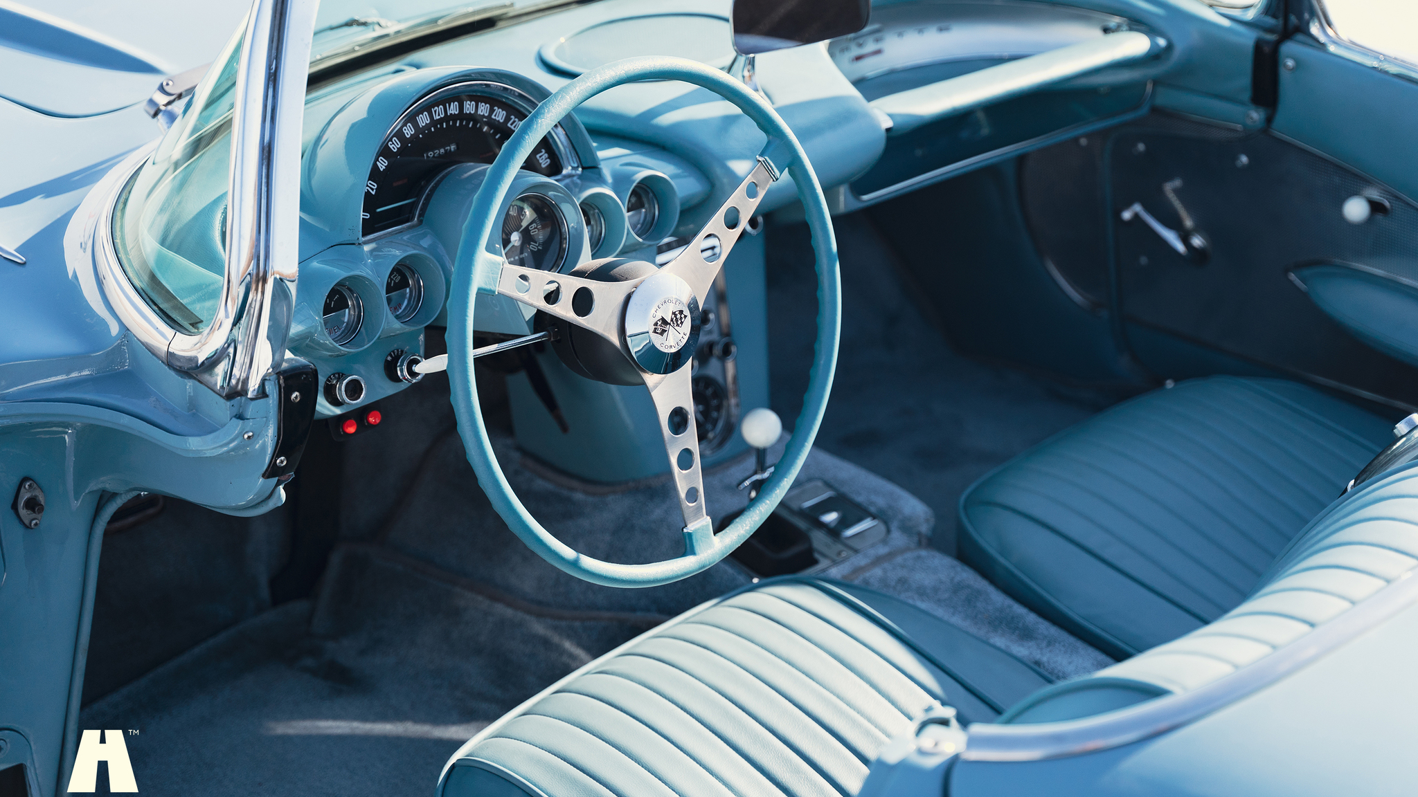 Interiörbild 1960 Chevrolet Corvette