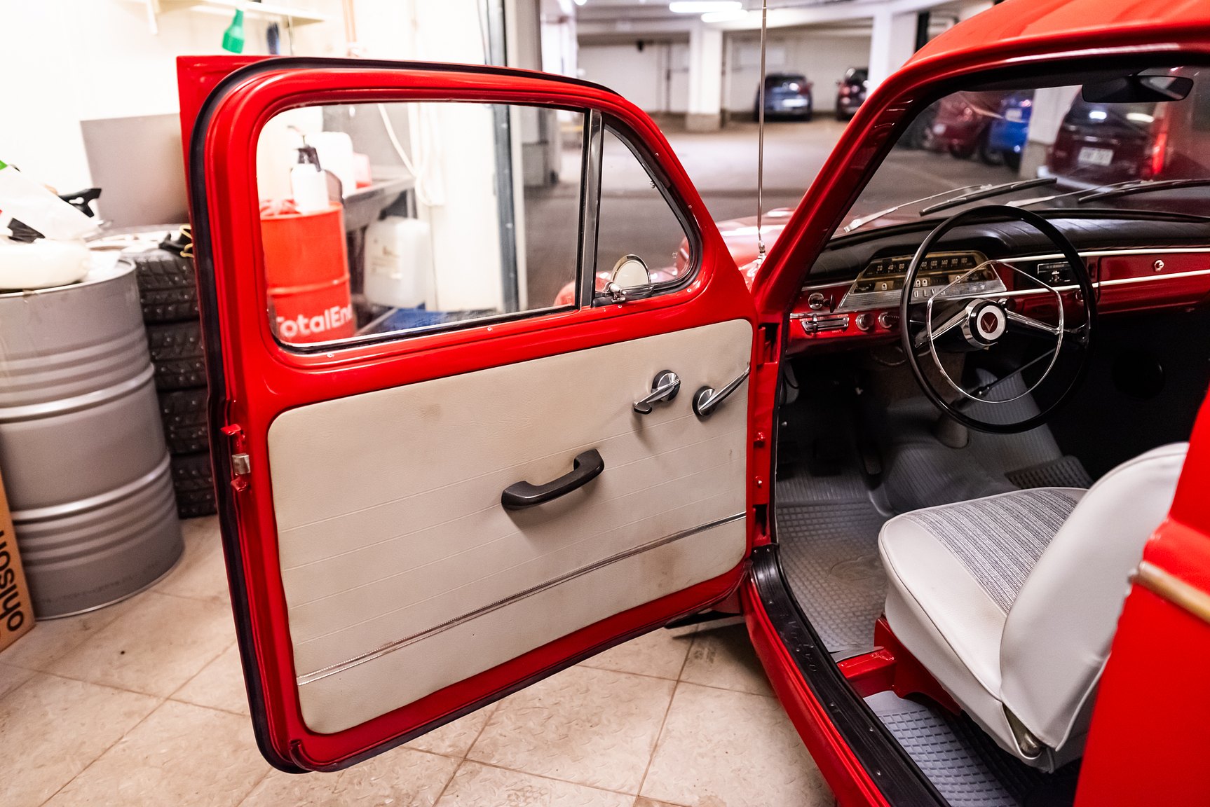 Interiörbild 1962 Volvo PV 544 B18 Sport
