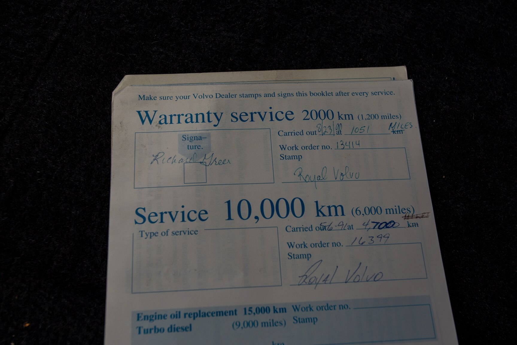 Dokumentation för 1990 Volvo 745 Turbo (3)