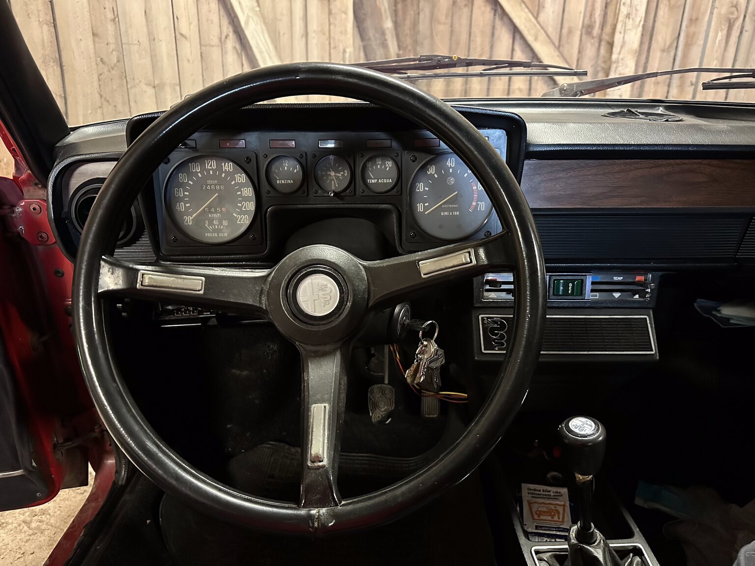 Interiörbild 1977 Alfa Romeo Alfetta