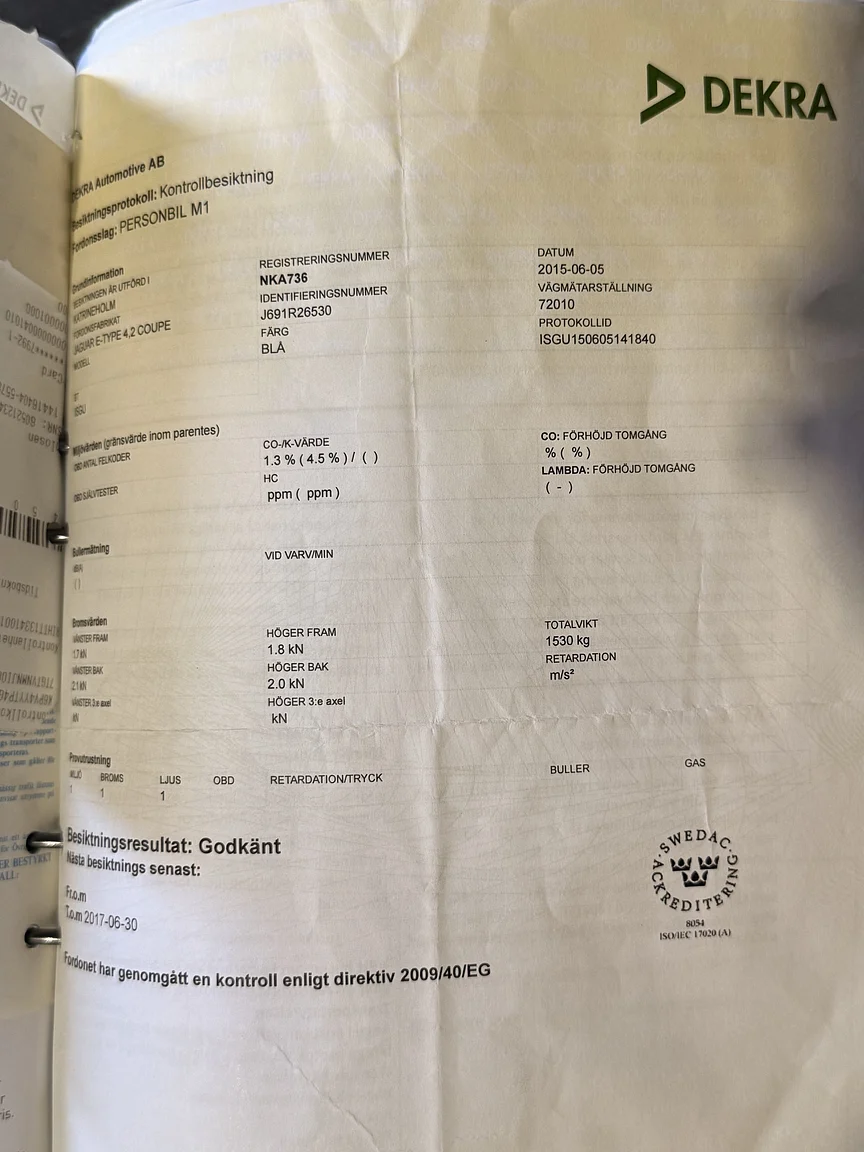 Dokumentation, 1969 Jaguar E-Type 4.2 Coupe (9)