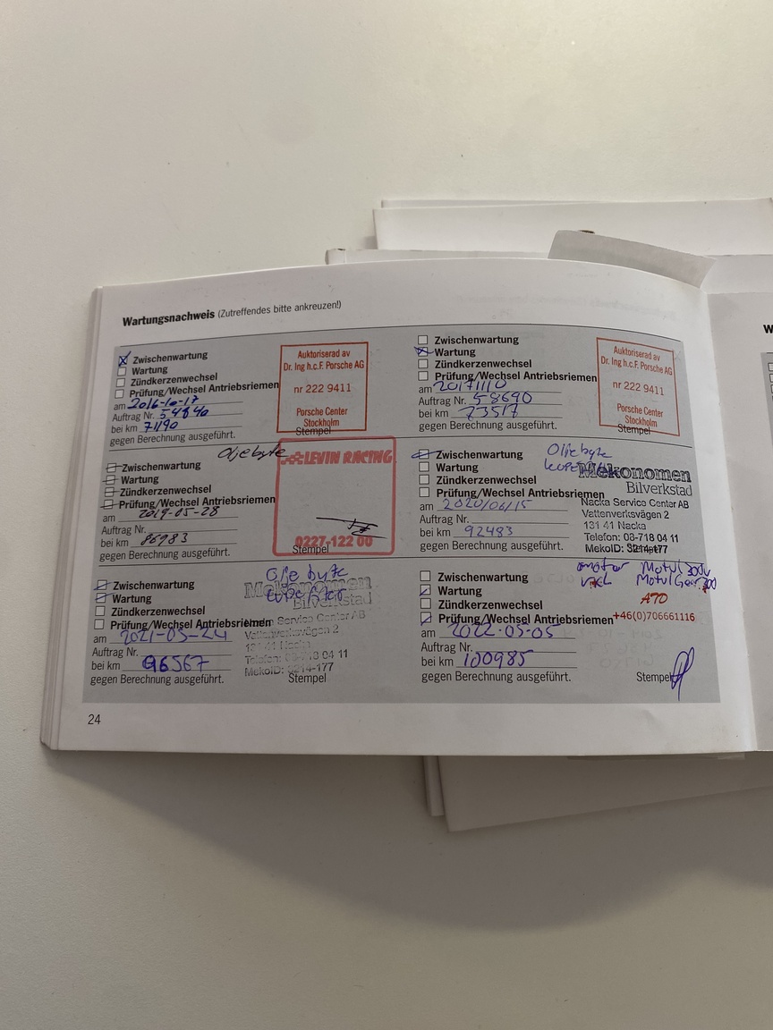 Dokumentation för 2009 Porsche 997.2 C2S Manuell (10)