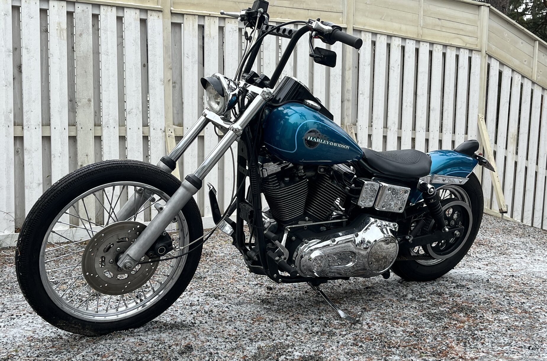 Wide deals glide chopper