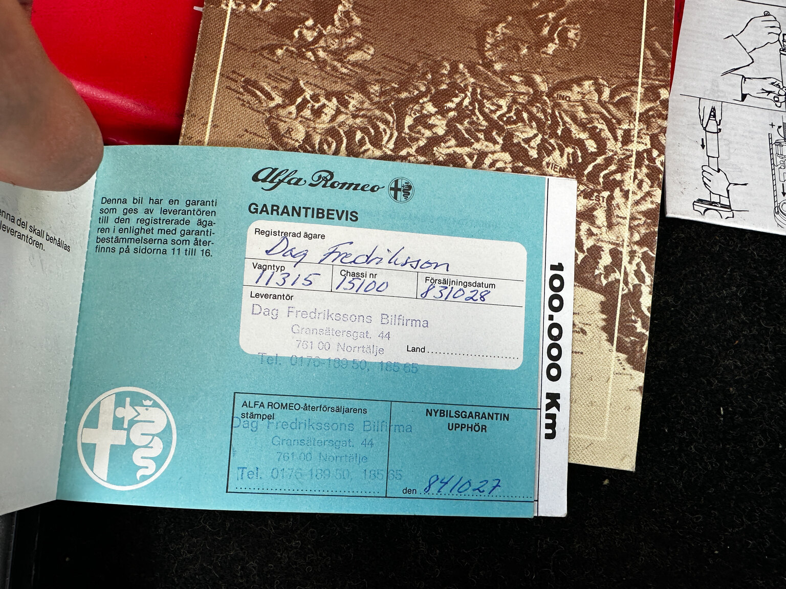 Documentation for 1984 Alfa Romeo GTV 6 2.5