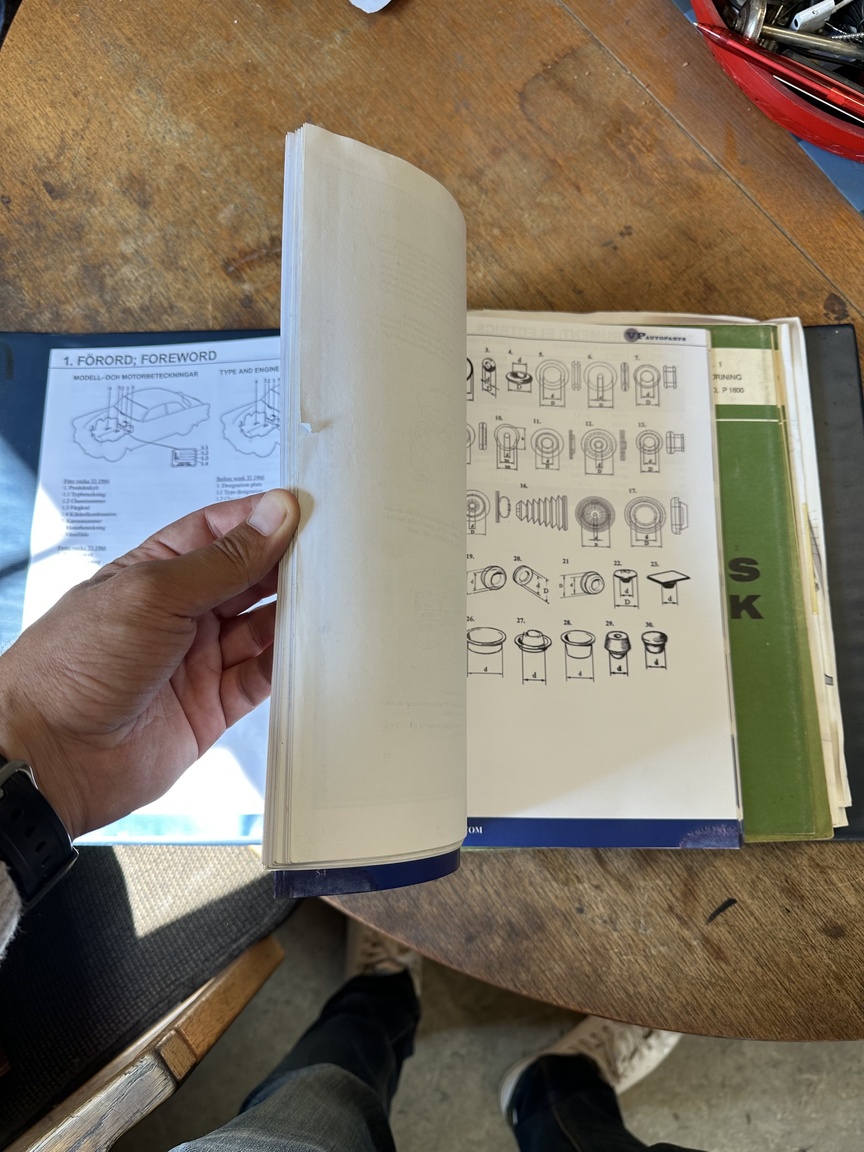Documentation for 1968 Volvo Amazon 121